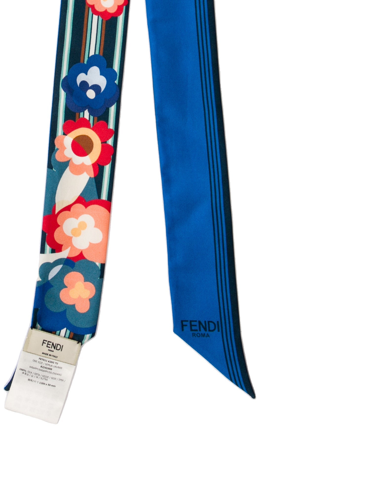 Fendi Silk Printed Bandeau