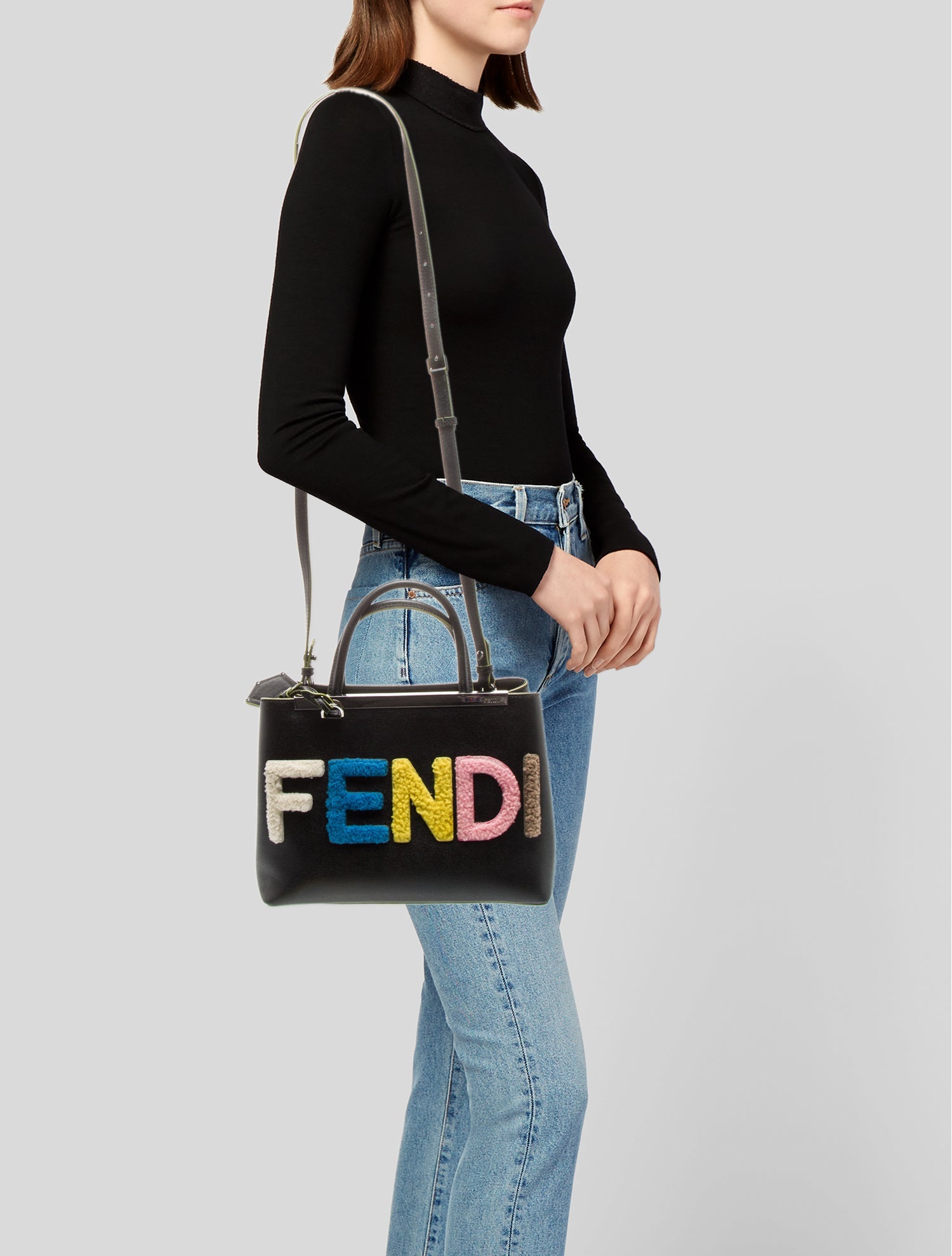 Sonia Rykiel Medium Domino Bag - Black Handle Bags, Handbags