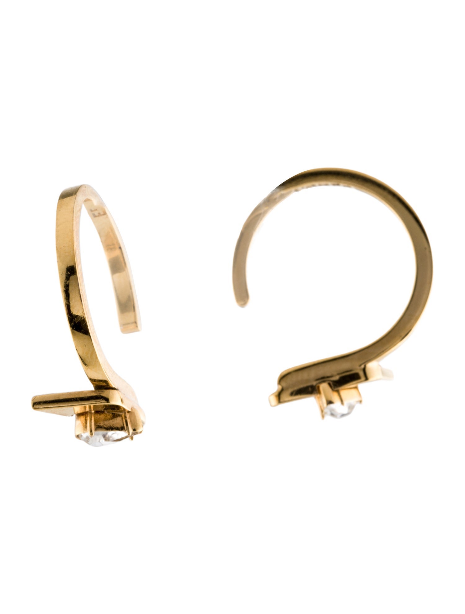 Fendi Crystal Hoop Earrings