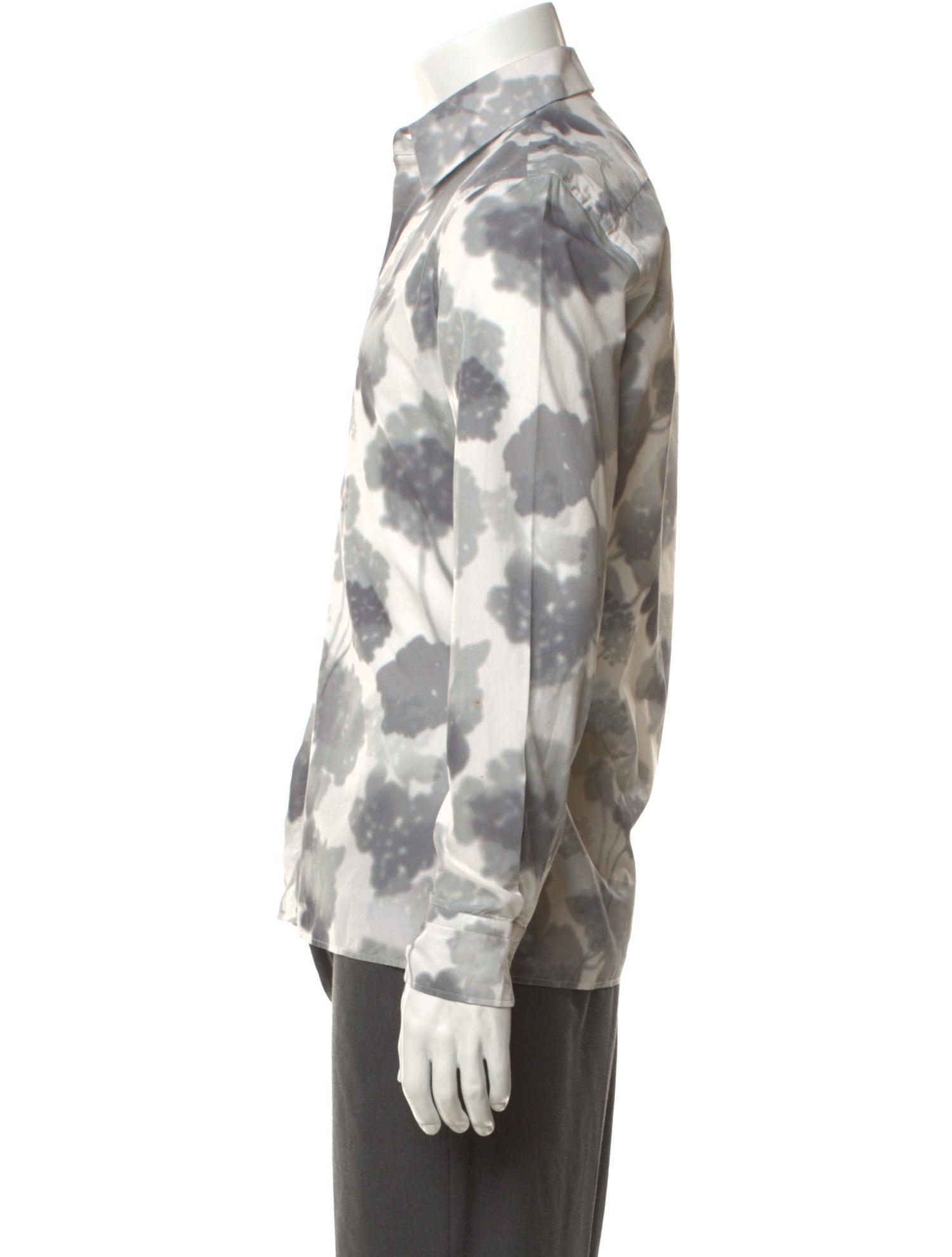 Fendi Floral Print Long Sleeve Shirt