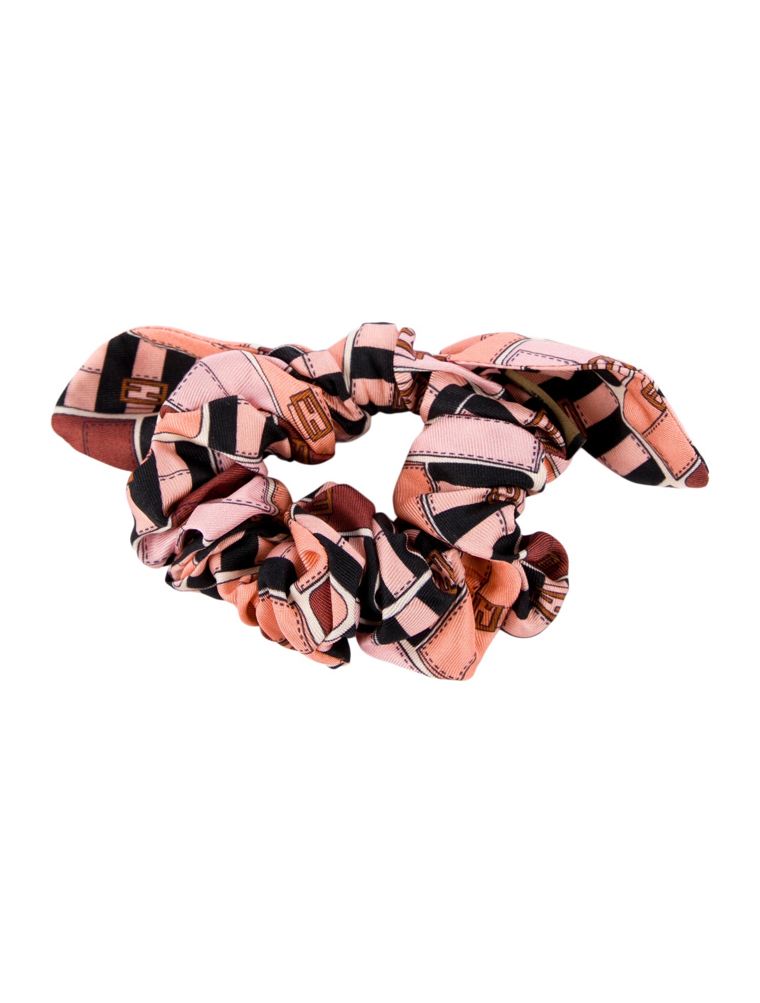Fendi Brown and White Scrunchie with Box IMG_2545_3024x.jpg?v=1598080318 main image 4