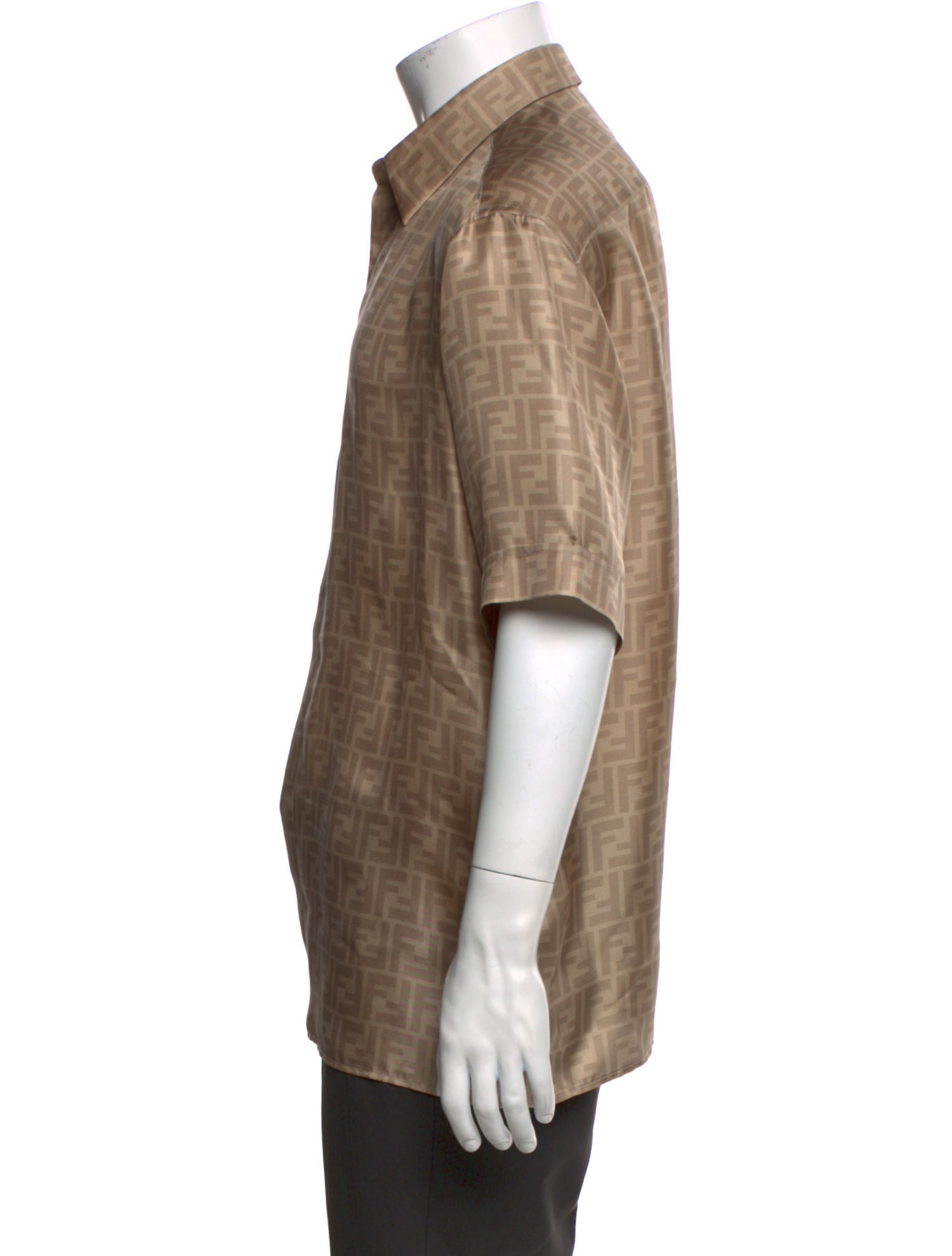 Fendi Zucca FF Logo Silk Shirt