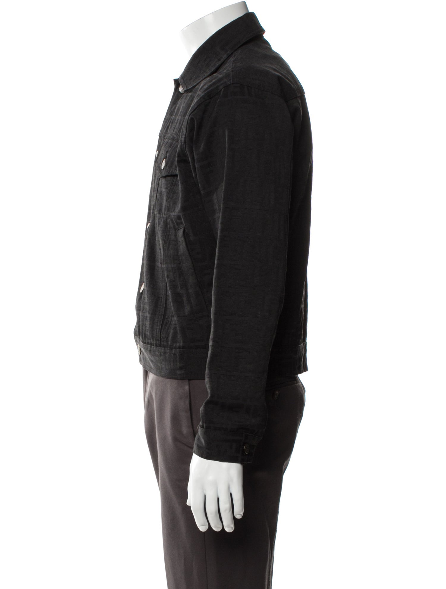 Fendi Vintage Zucca FF Logo Trucker Jacket