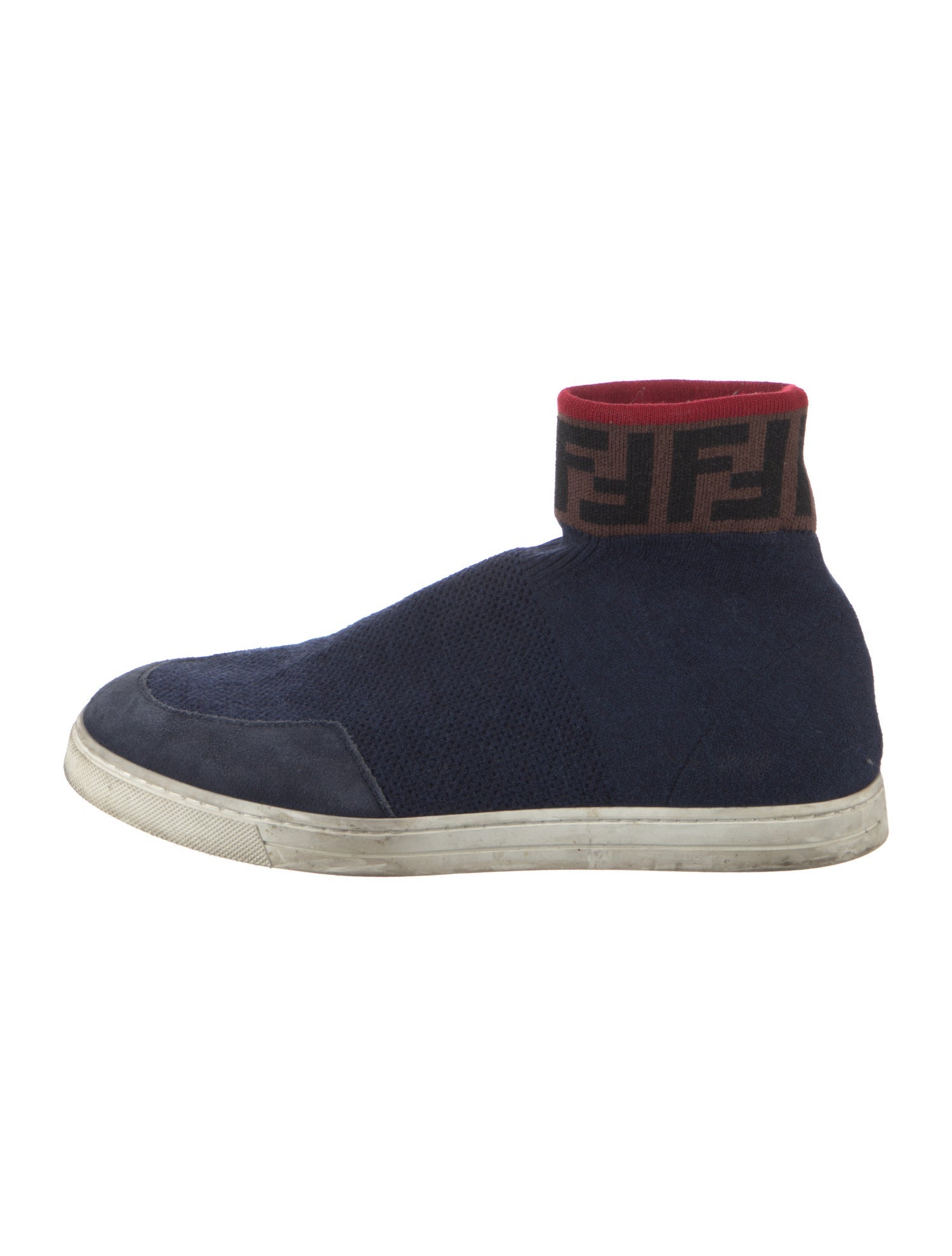 Fendi Zucca FF Logo Printed Sock Sneakers
