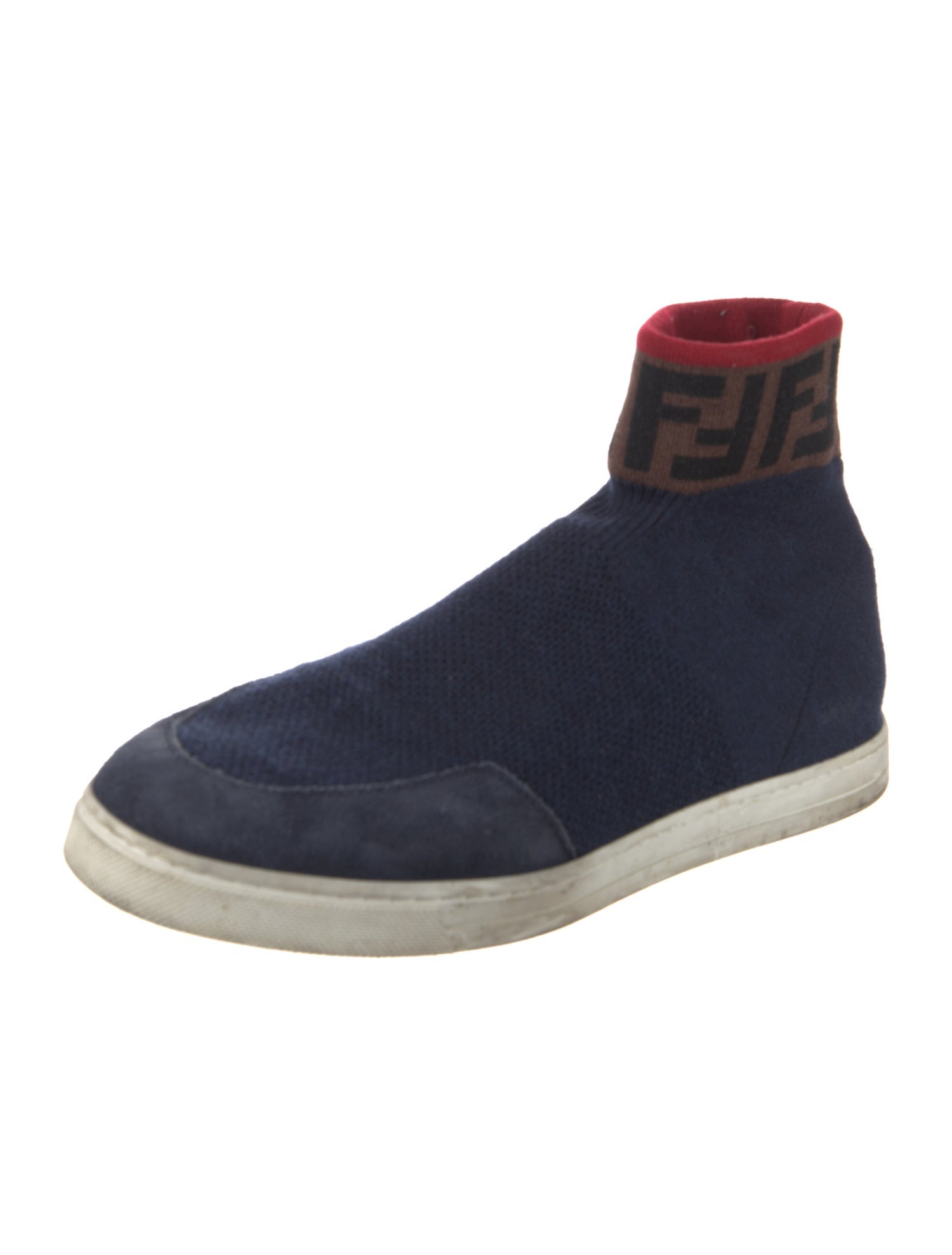Fendi Zucca FF Logo Printed Sock Sneakers