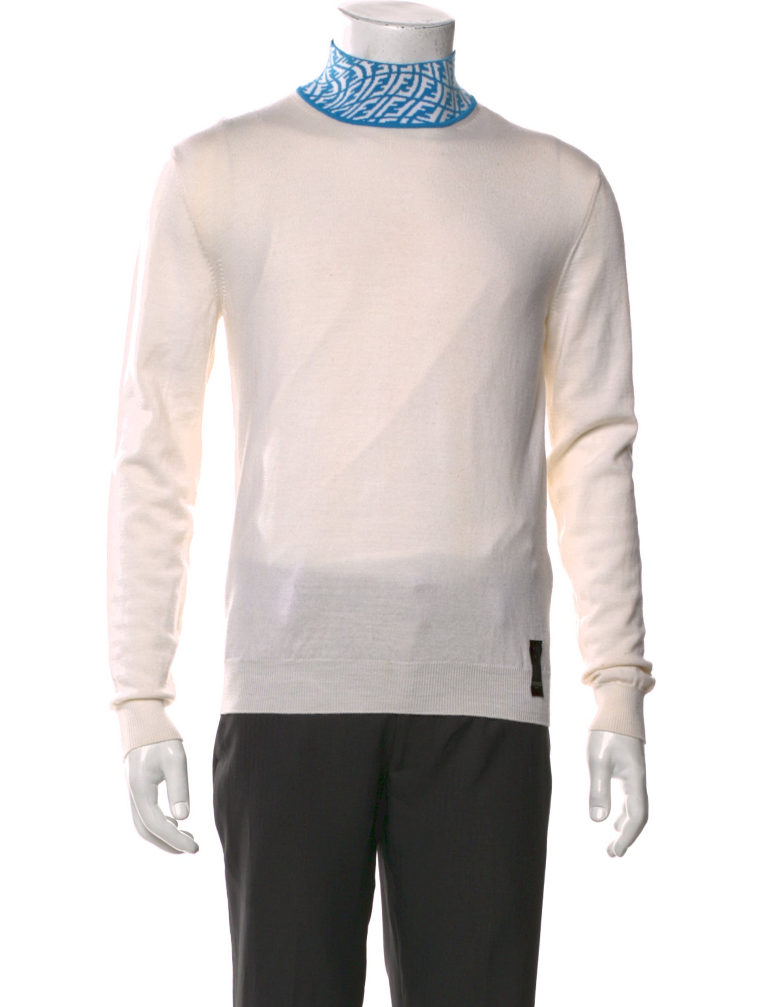 Fendi Monsters Motif Wool Pullover