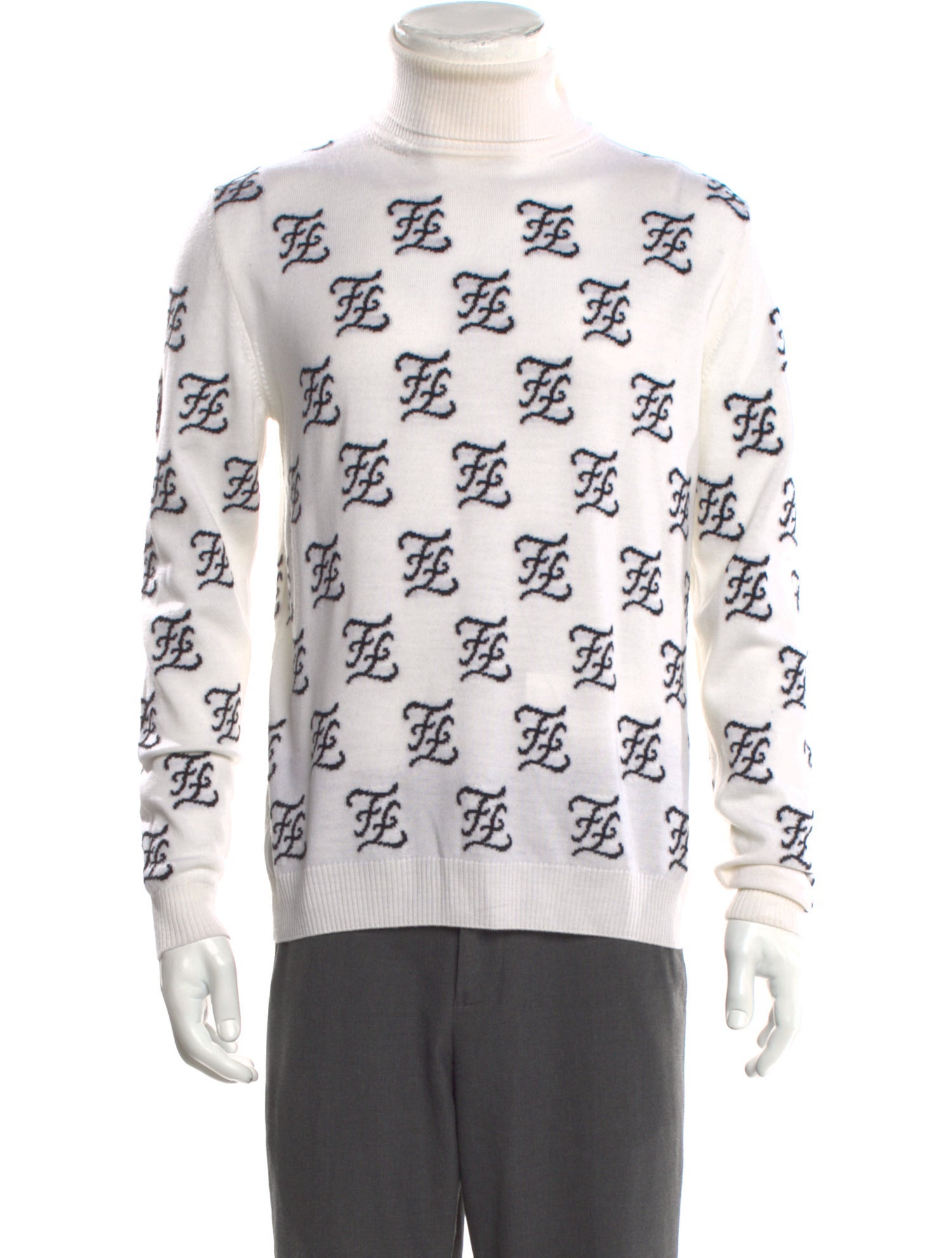 Fendi Wool Printed Pullover