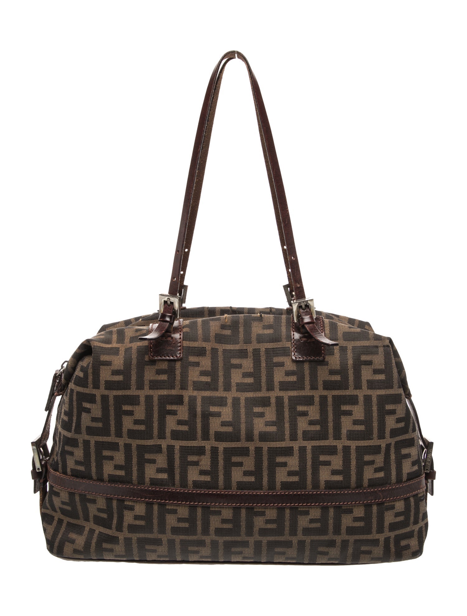 Fendi Zucca FF Shoulder Bag Vintage