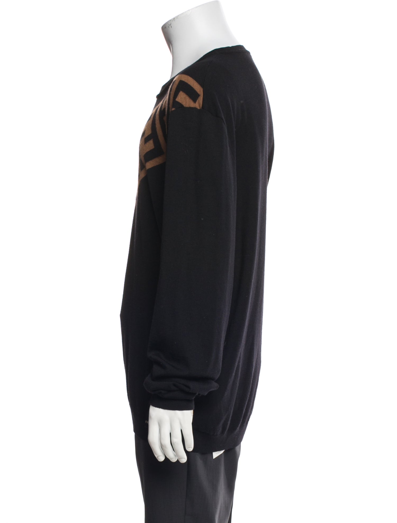 Fendi Zucca FF Logo Virgin Wool Pullover