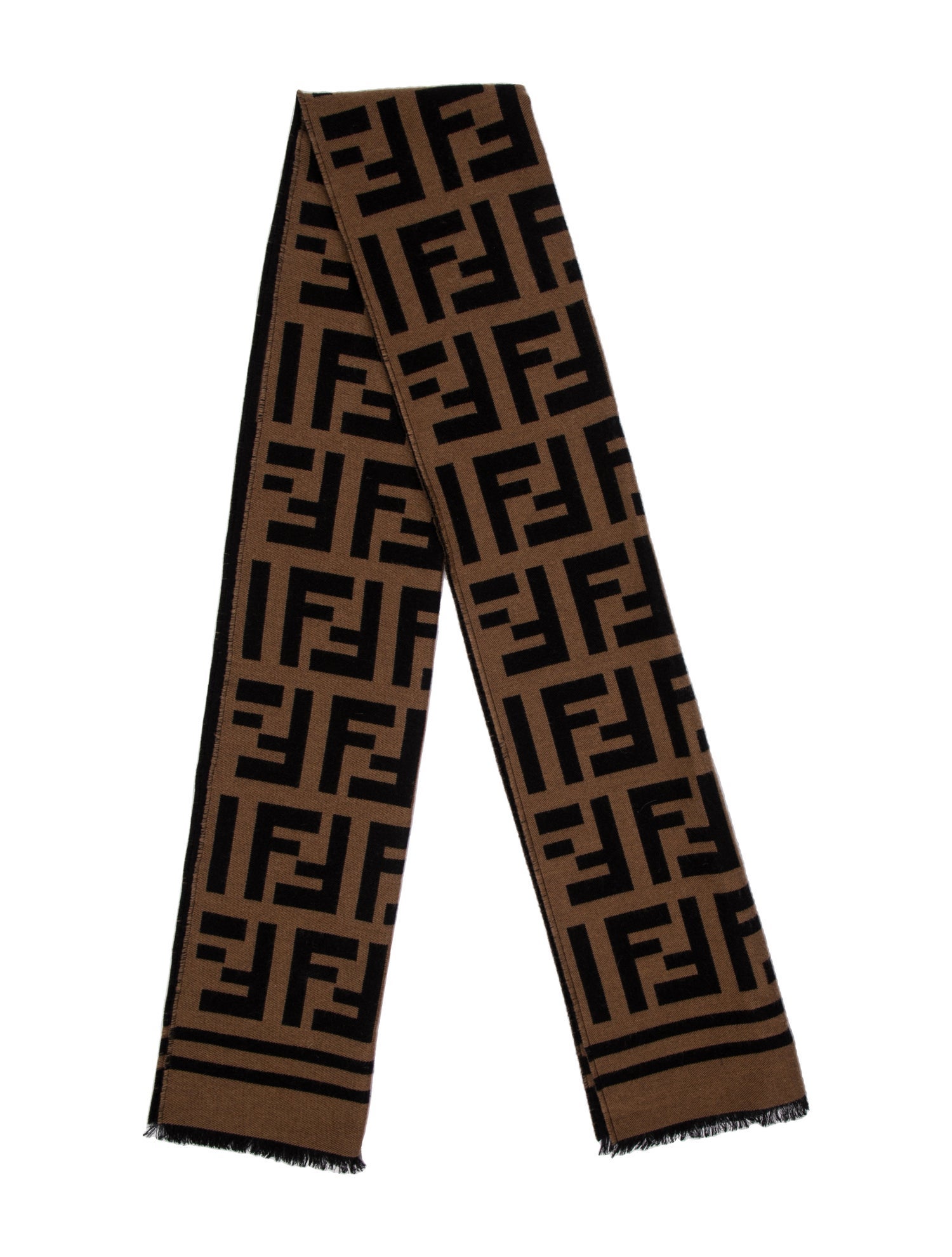 Fendi Wool Printed Scarf