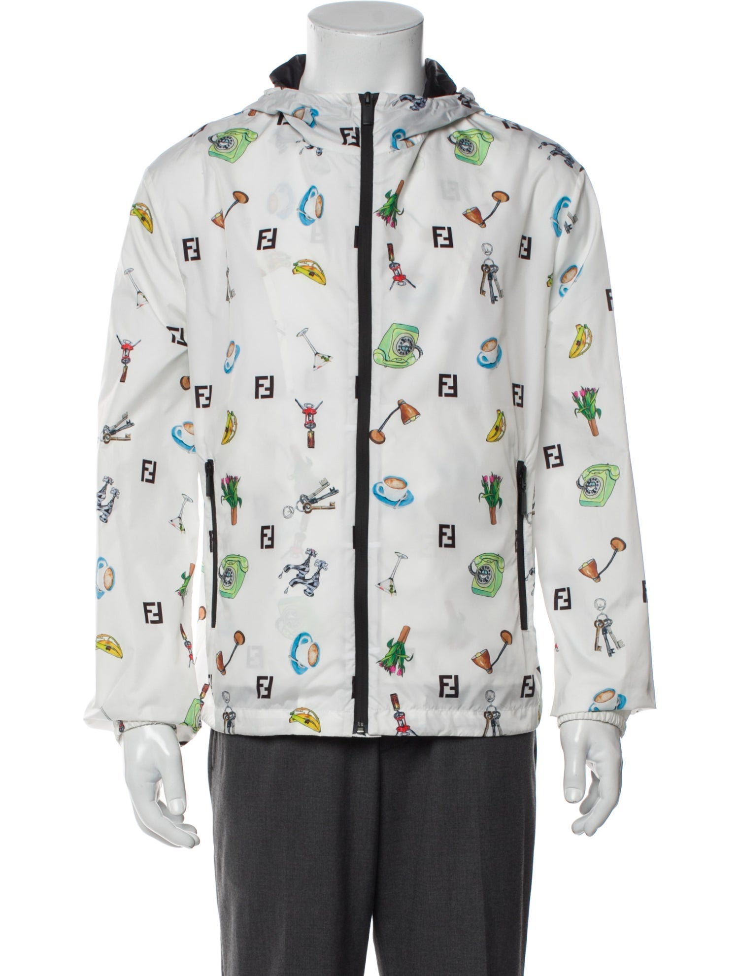 Fendi Printed Windbreaker