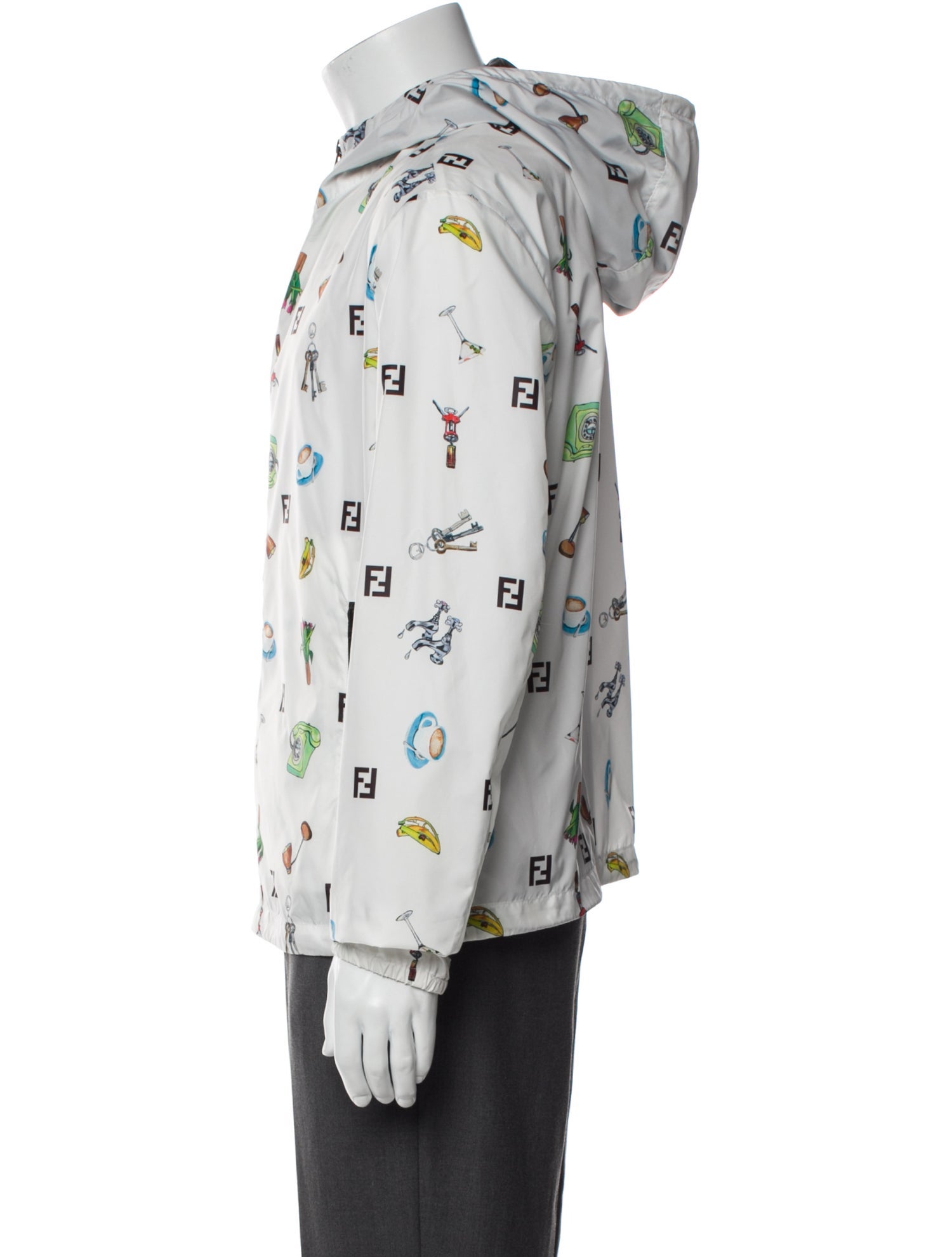 Fendi Printed Windbreaker