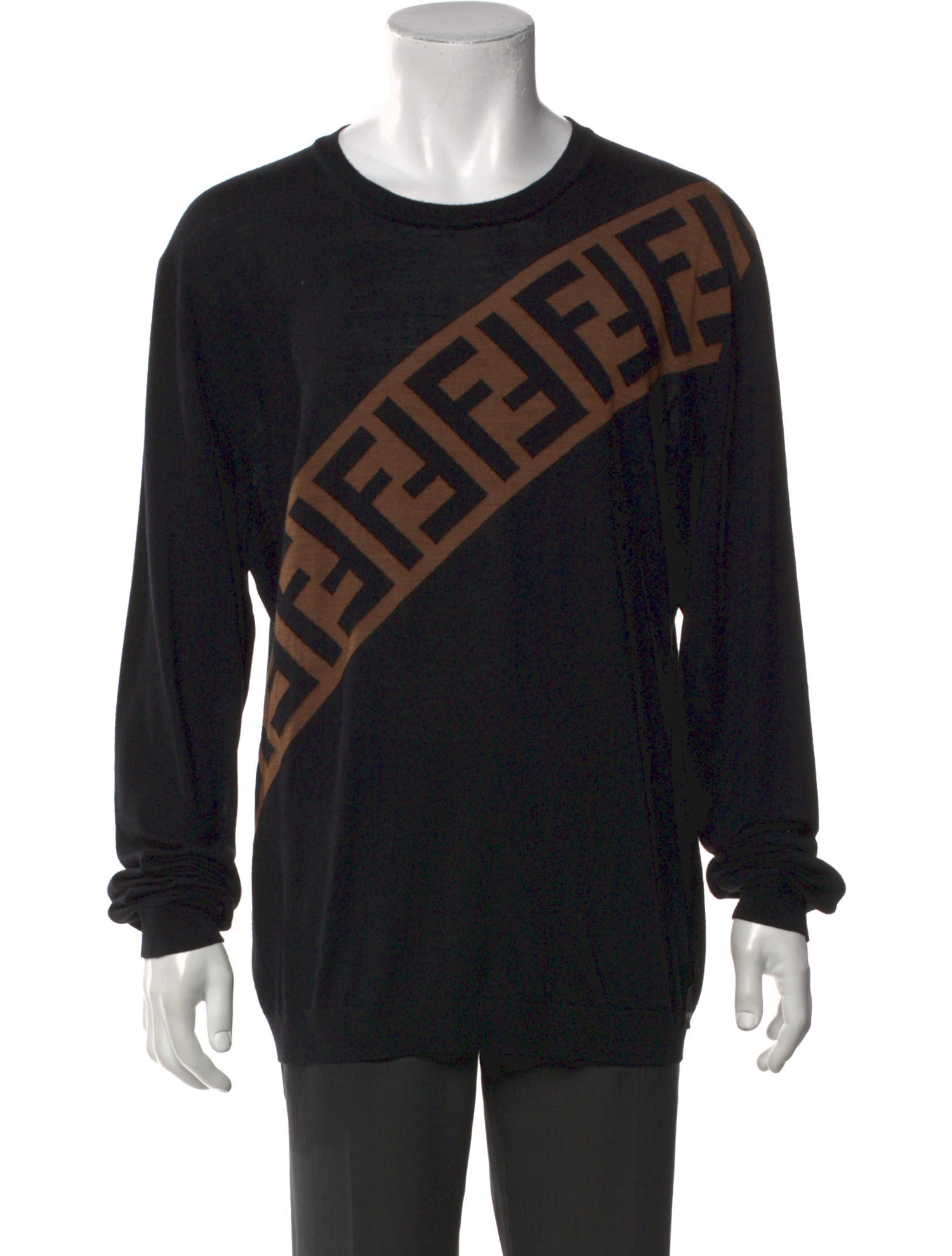 Fendi Zucca FF Logo Graphic Print Pullover