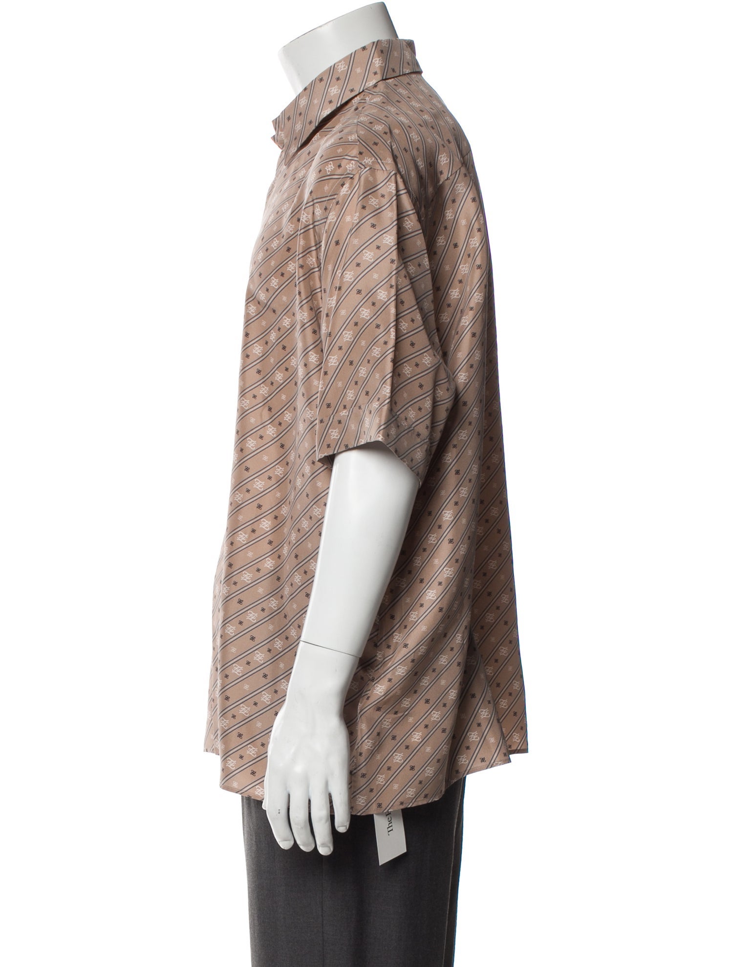 Fendi Karligraphy Accent Silk Shirt