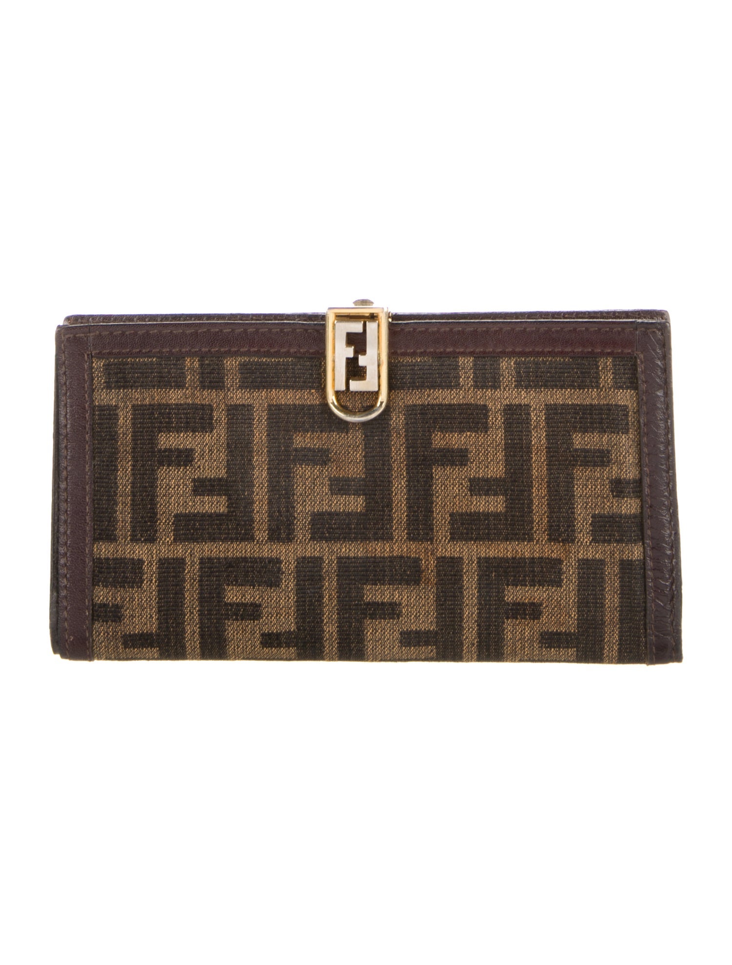 Fendi Vintage Zucca FF Logo Wallet