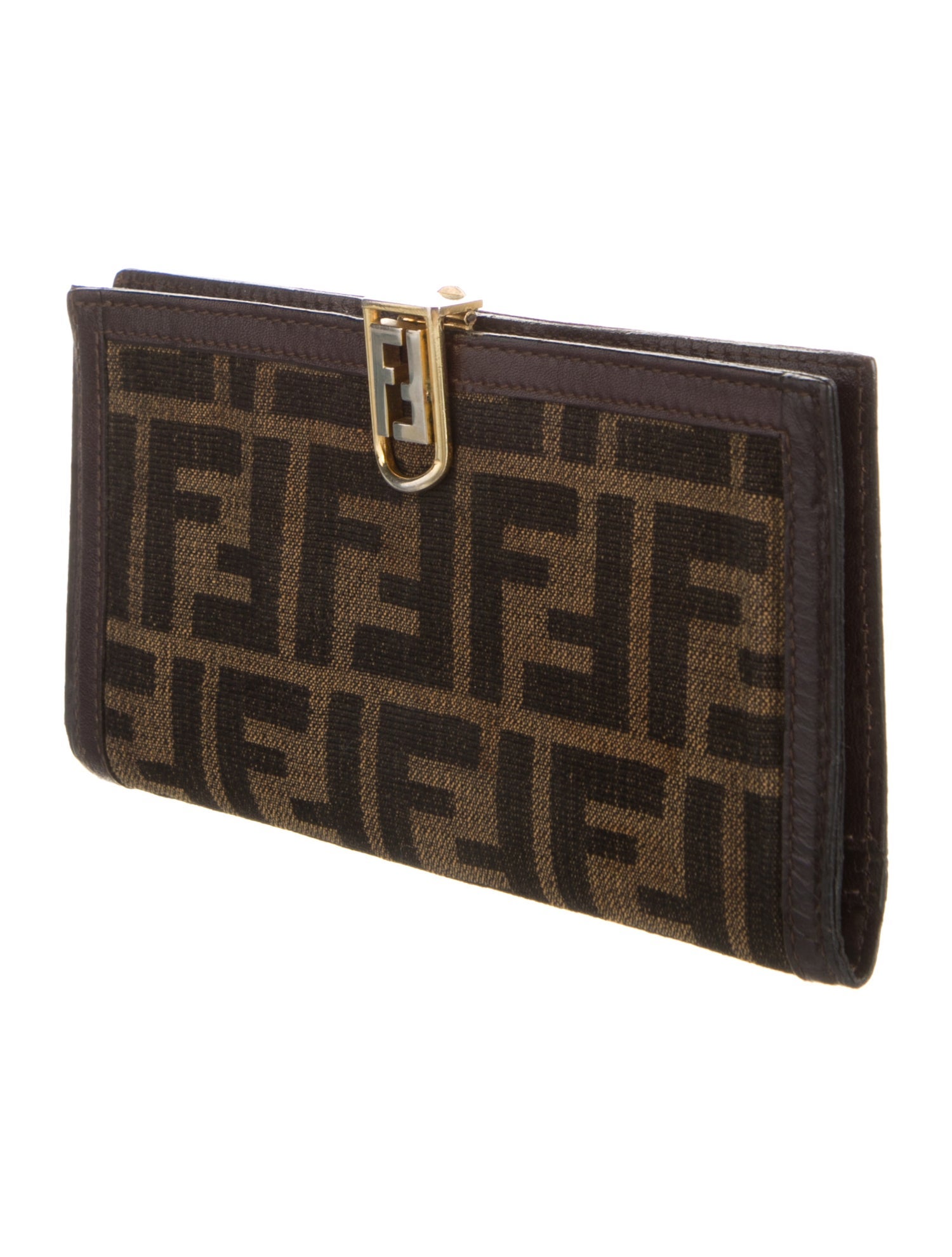 Fendi Vintage Zucca FF Logo Wallet