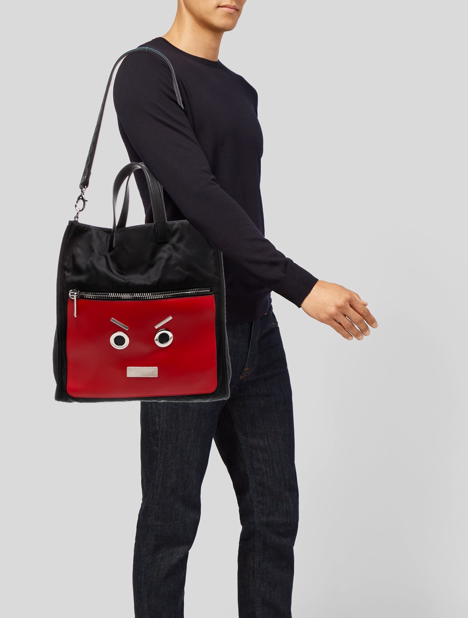 Fendi Faces Faces Nylon Tote