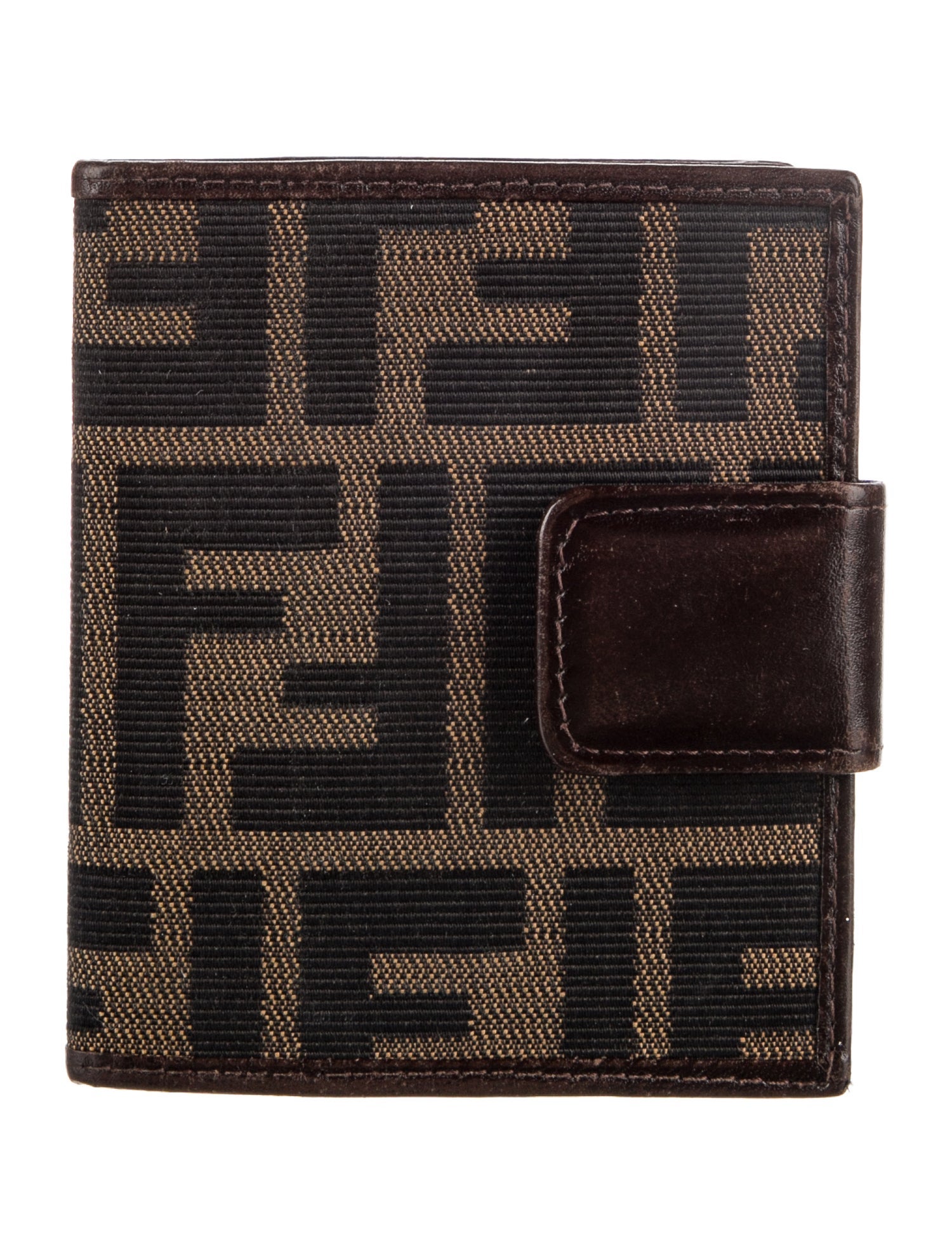 Fendi Zucca FF Logo Canvas Bifold Wallet
