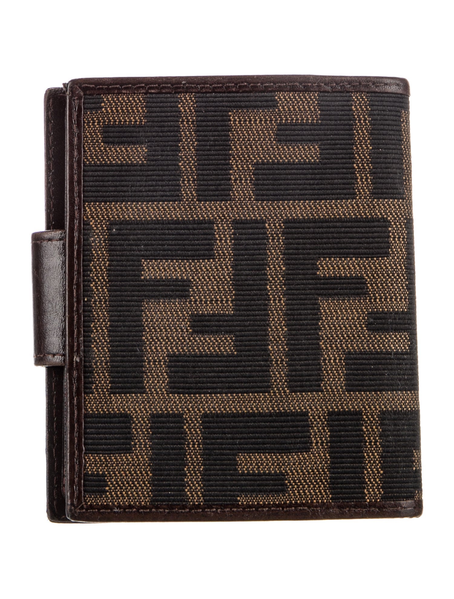 Fendi Zucca FF Logo Canvas Bifold Wallet