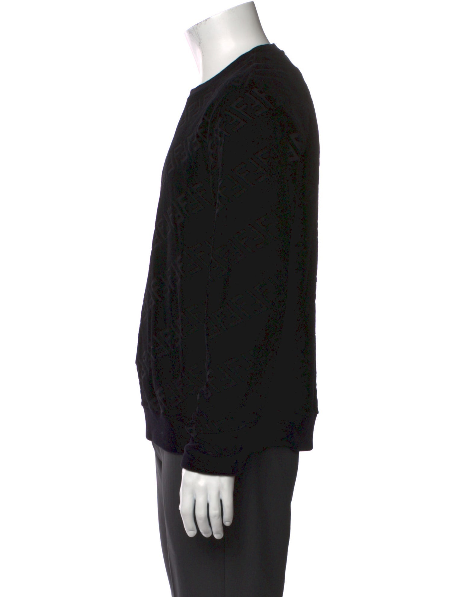 Fendi Zucca FF Logo Crew Neck Pullover