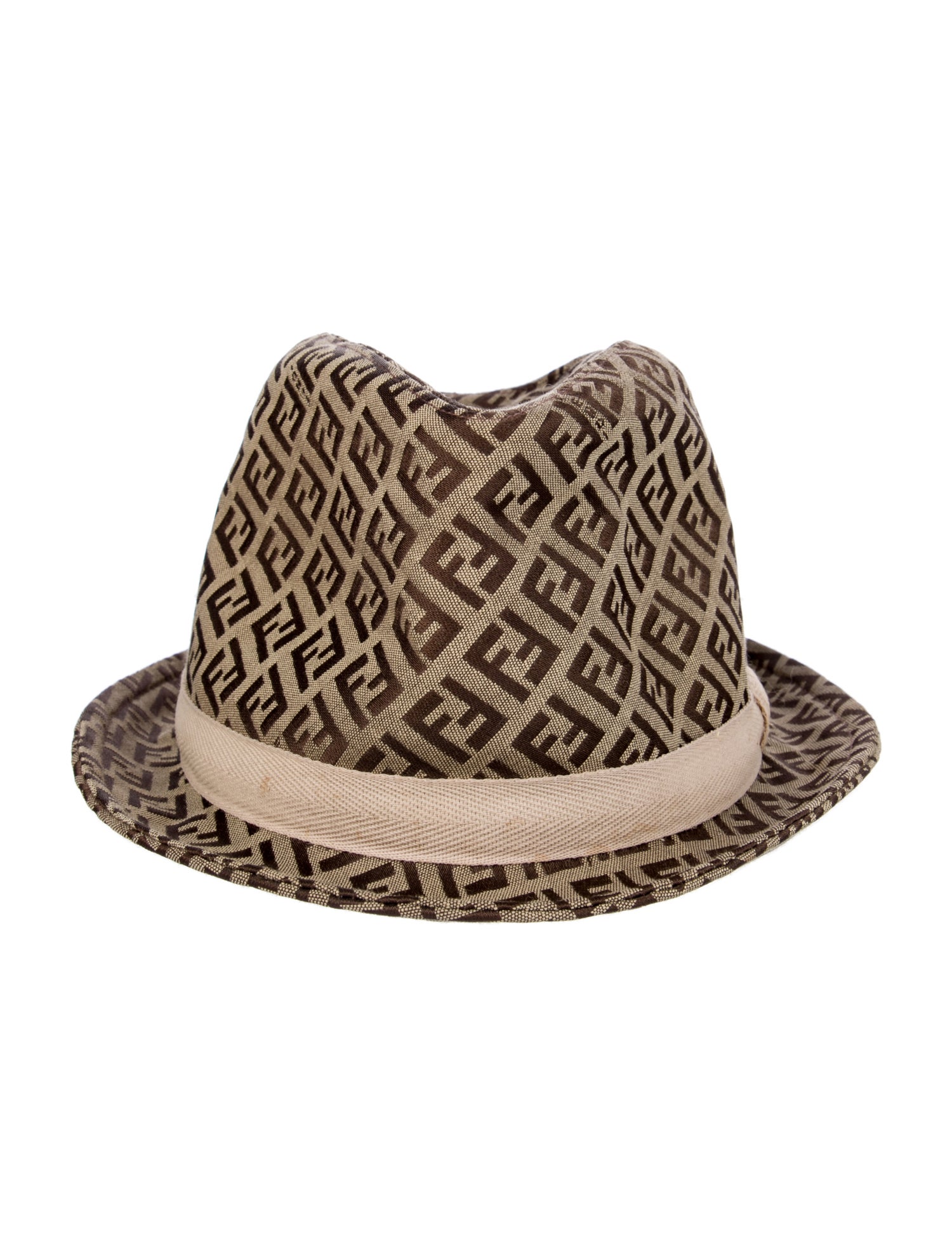 Fendi Canvas Zucca FF Fedora Hat