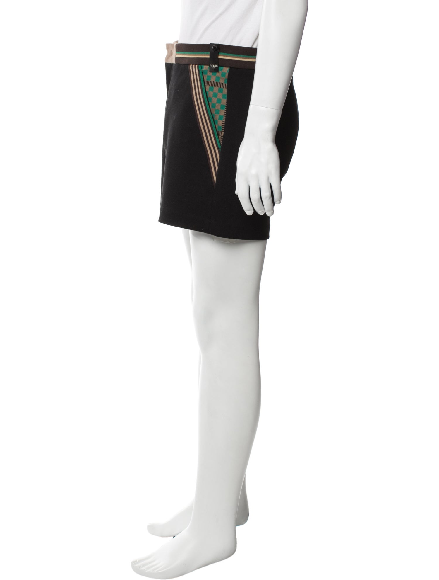 Fendi Graphic Print Athletic Shorts