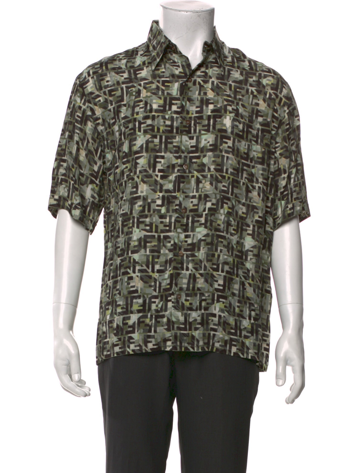 Fendi Printed Short Sleeve Shirt