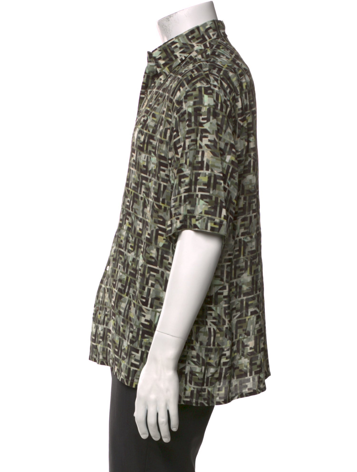 Fendi Printed Short Sleeve Shirt