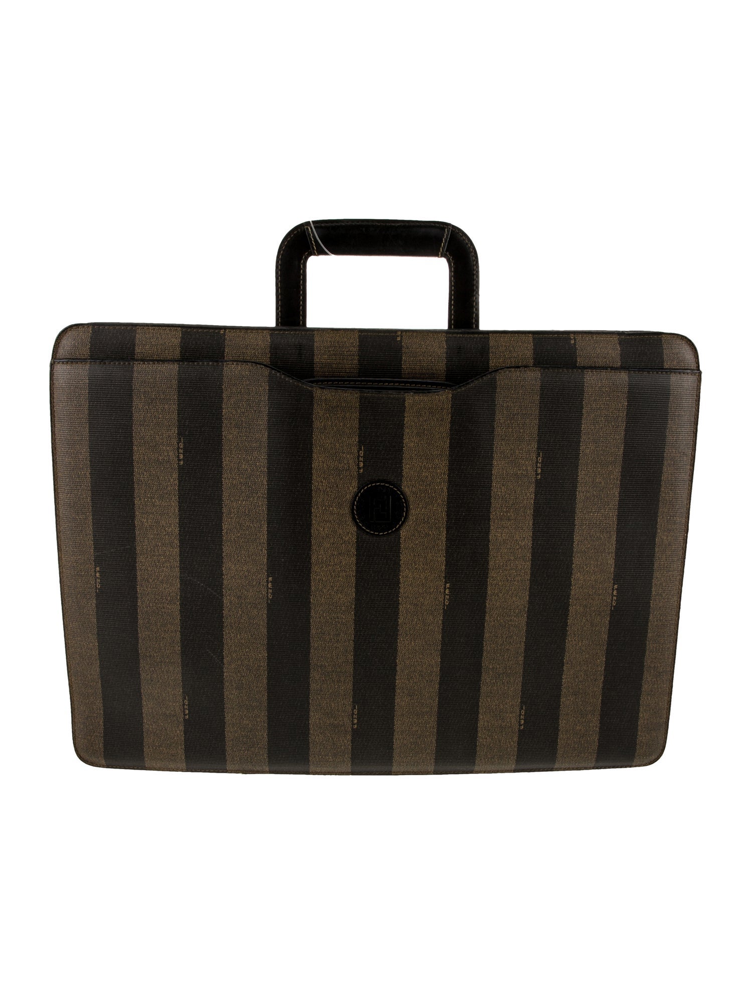 Fendi Pequin Briefcase Vintage