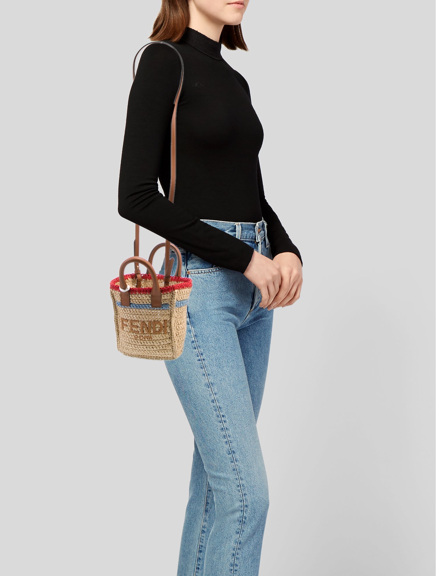 Fendi Raffia Sunshine Mini w/ Tags
