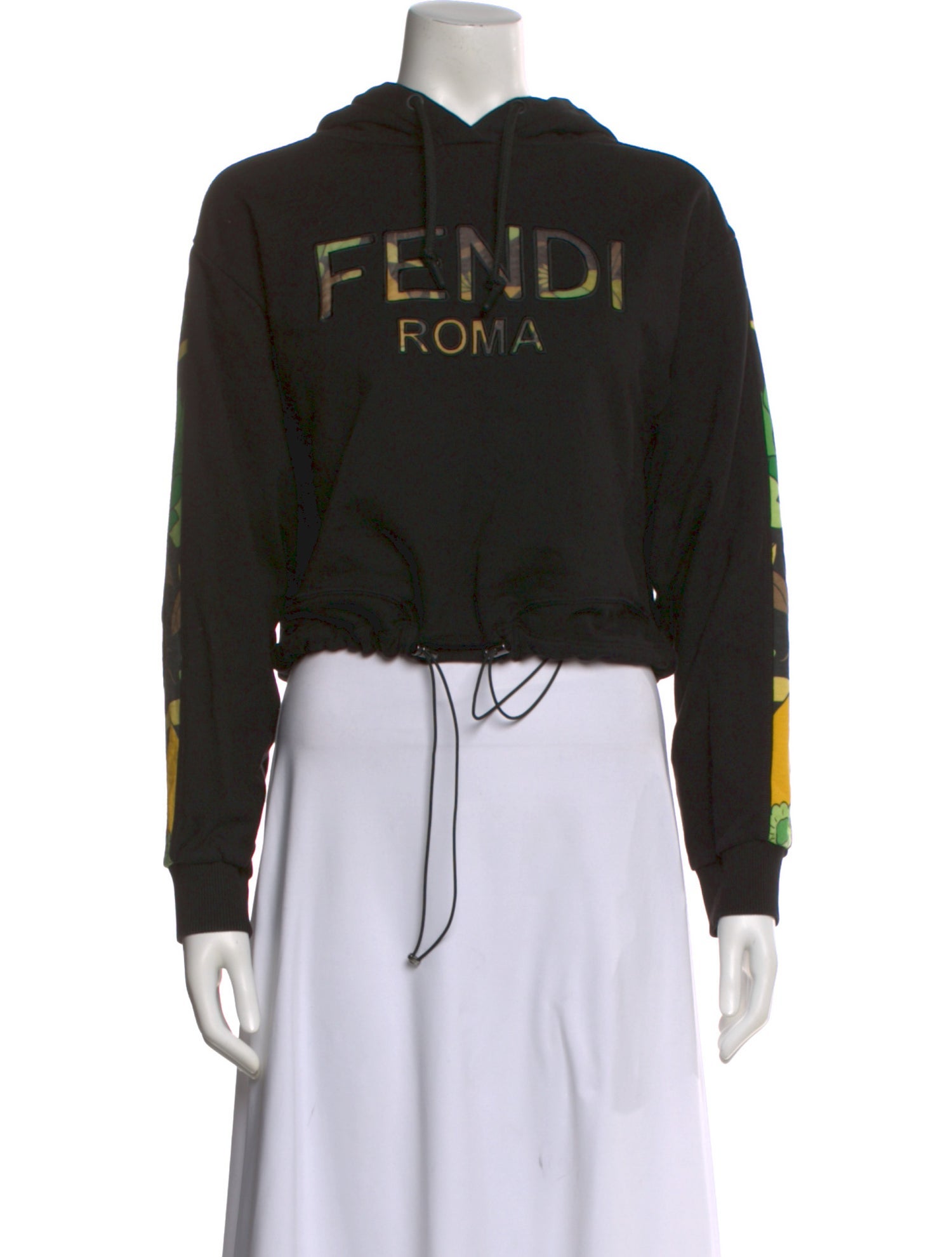 Fendi Graphic Print Crew Neck Hoodie