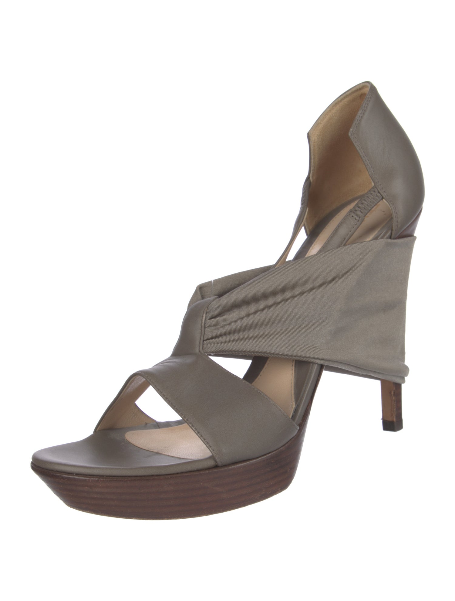 Fendi Leather Slingback Sandals