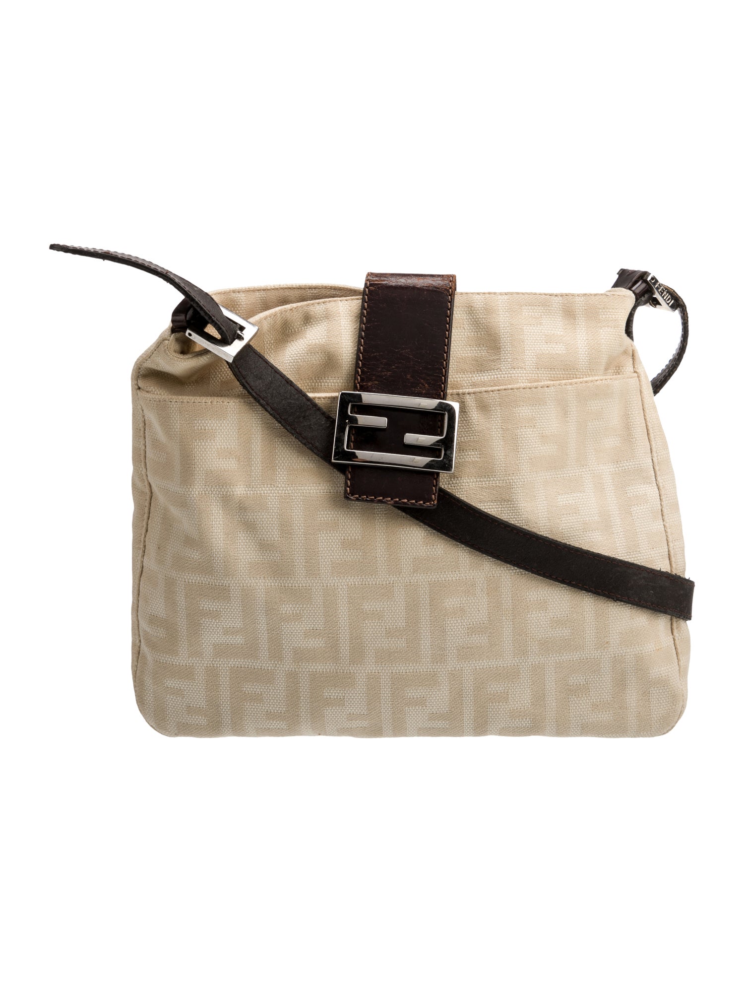 Fendi Zucca FF Shoulder Bag Vintage