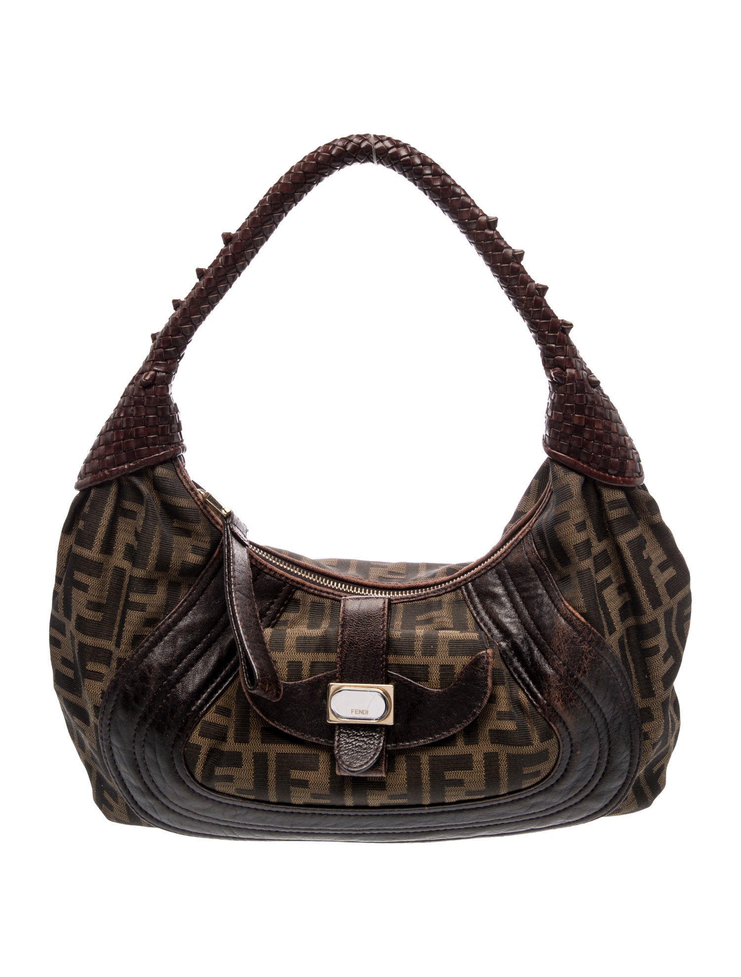 Fendi Zucca FF Shoulder Bag