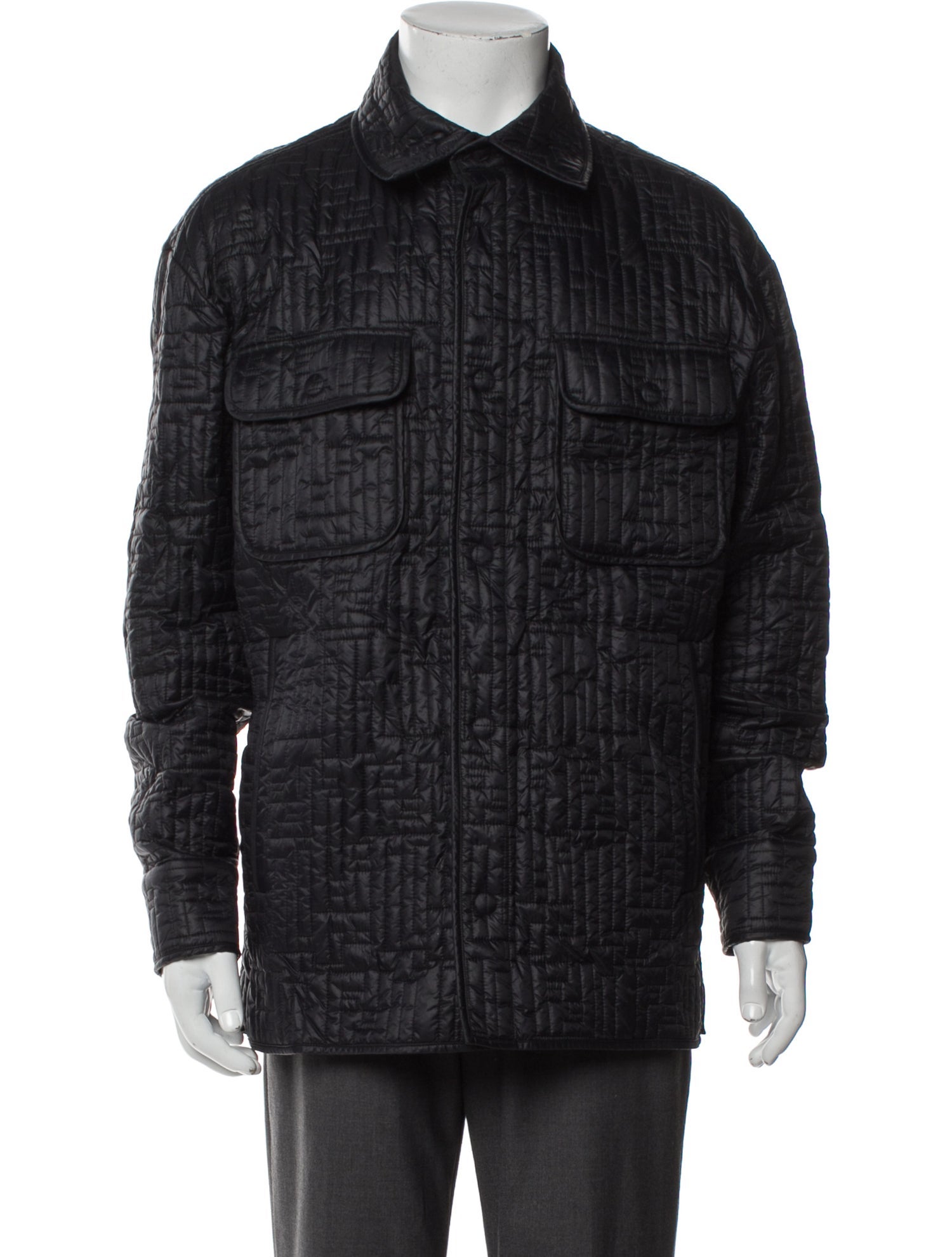 Fendi Zucca FF Logo Puffer Coat