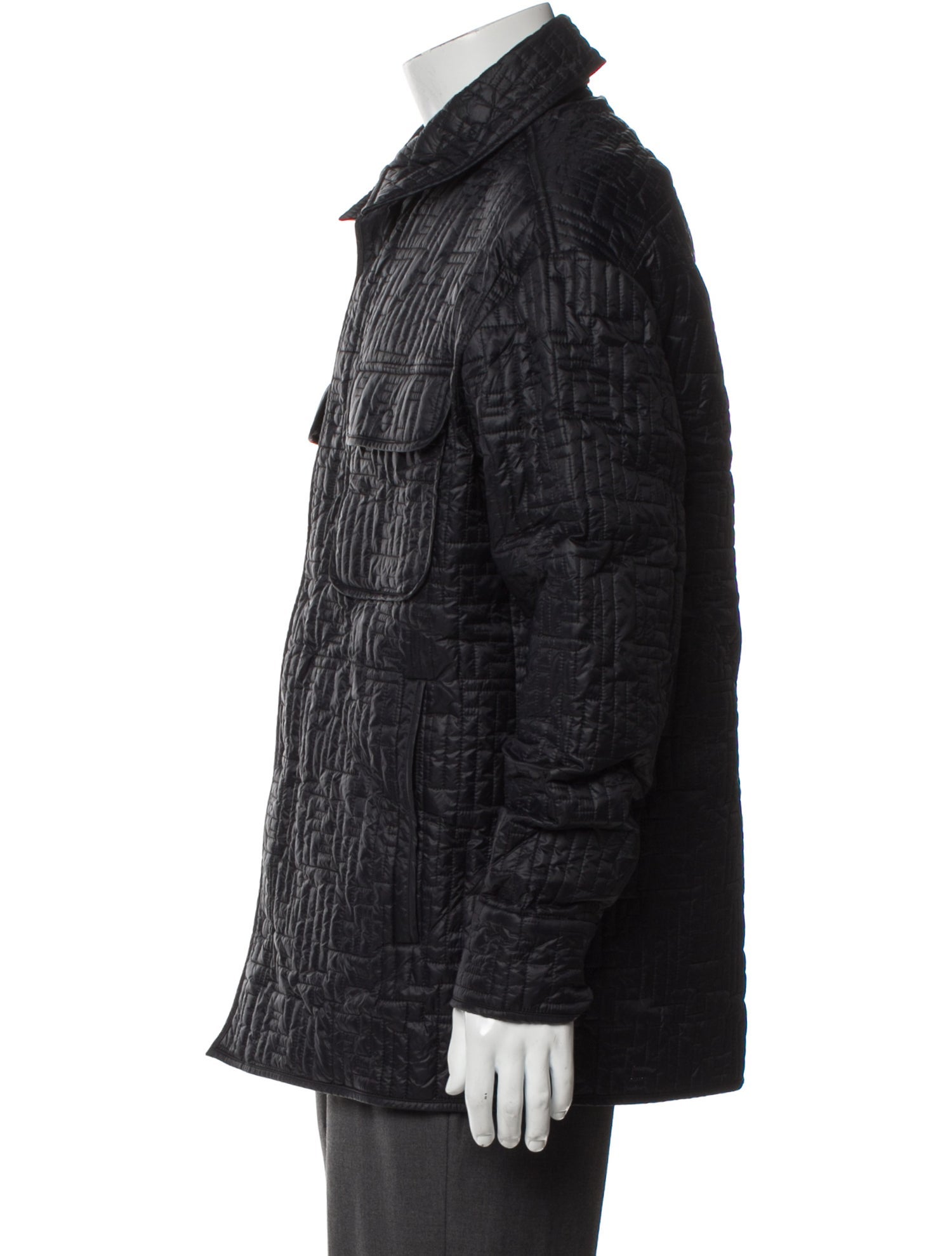 Fendi Zucca FF Logo Puffer Coat