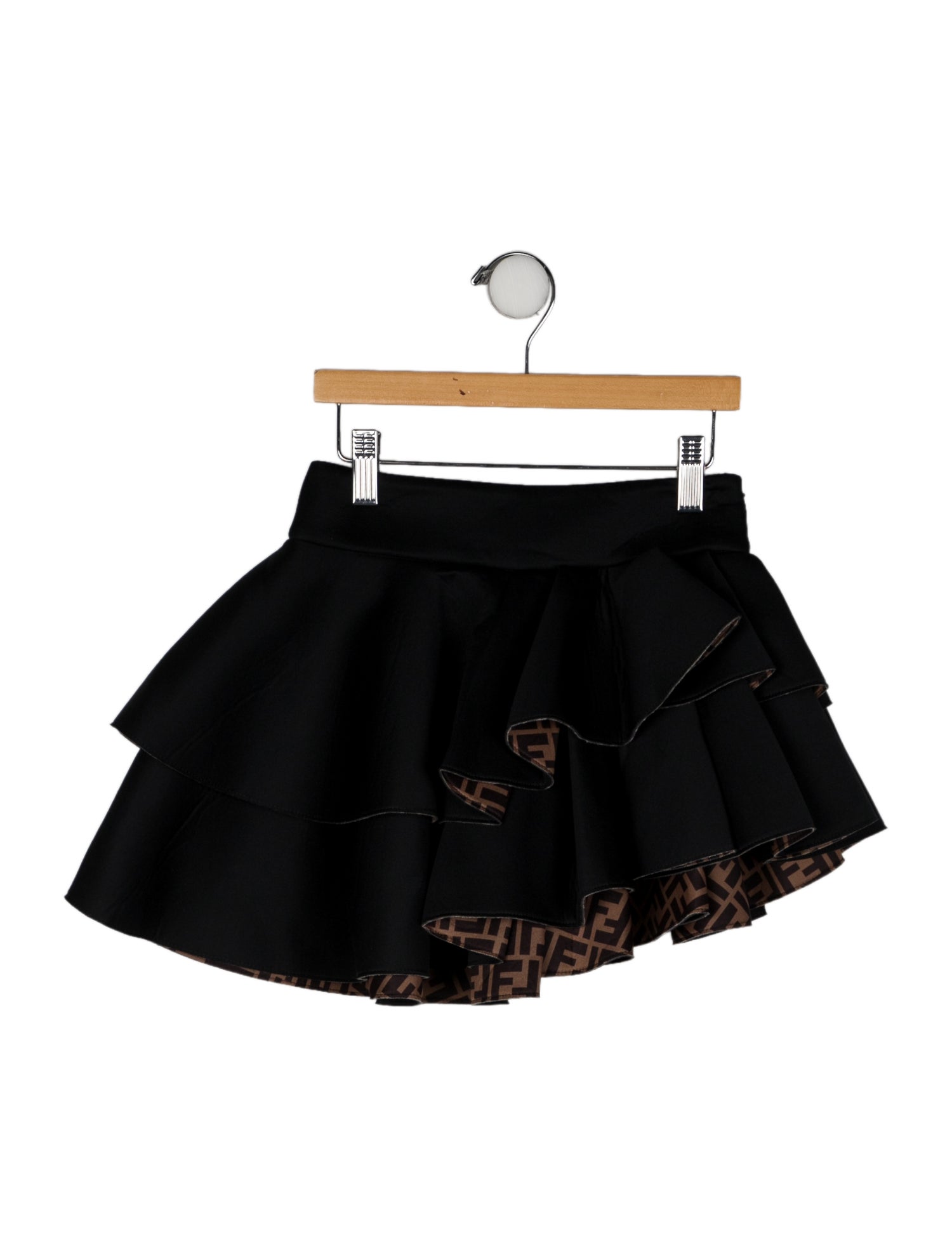 Fendi Girls Zucca FF Skirt