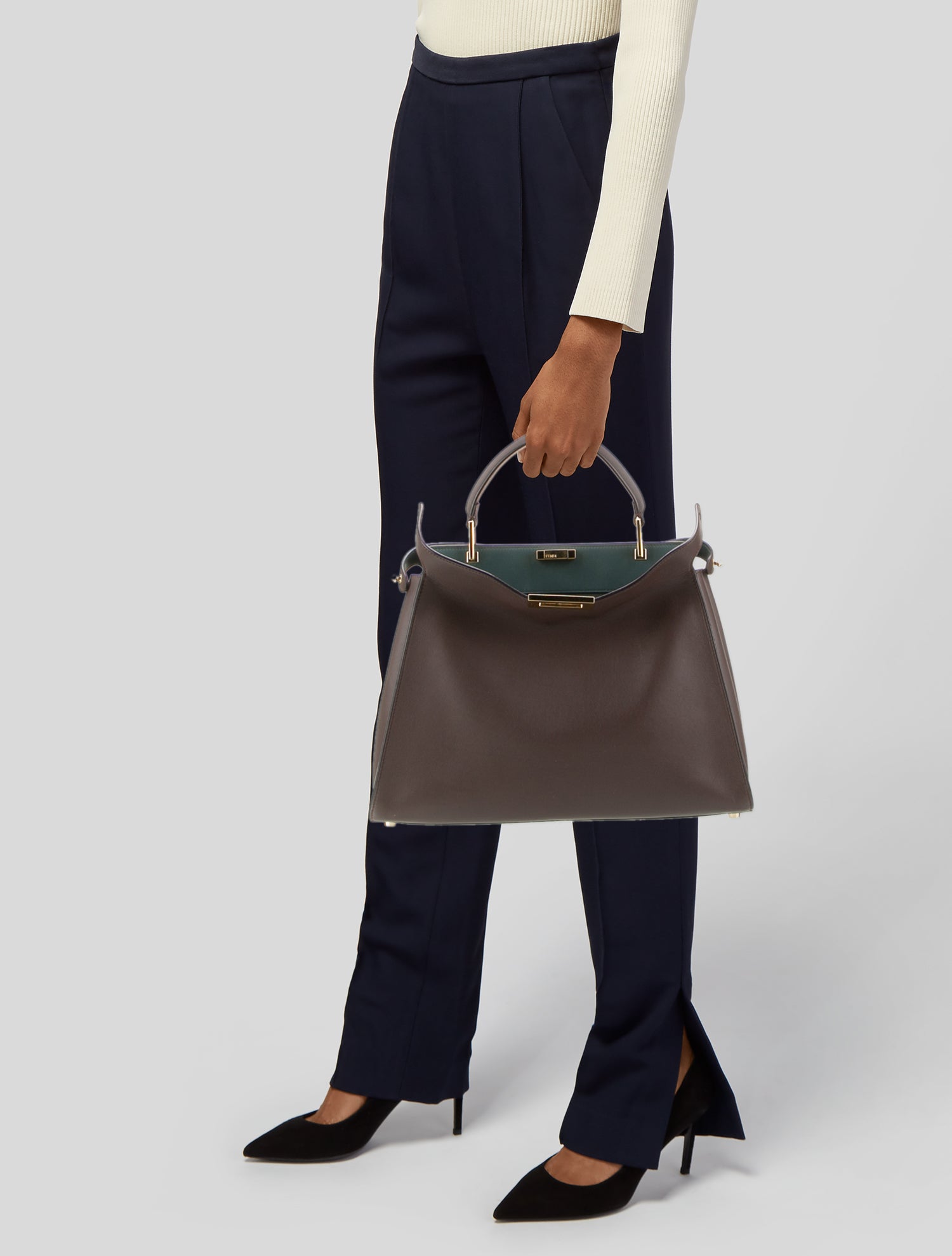 Fendi Leather Peekaboo Large