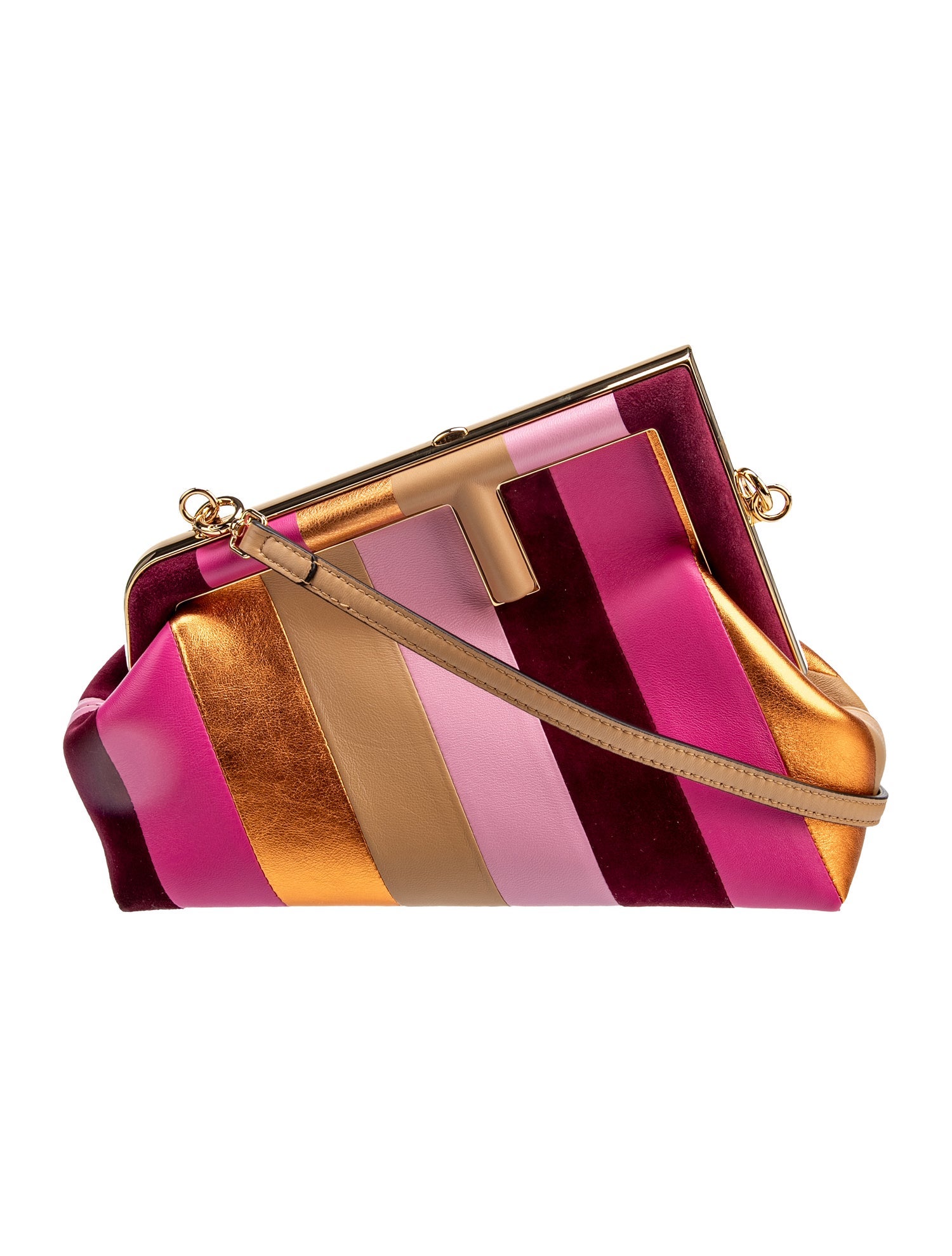 Fendi Leather First Clutch Small