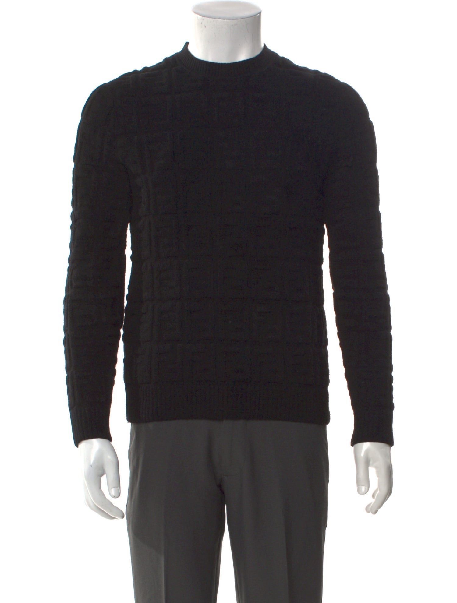 Fendi Zucca FF Logo Crew Neck Pullover