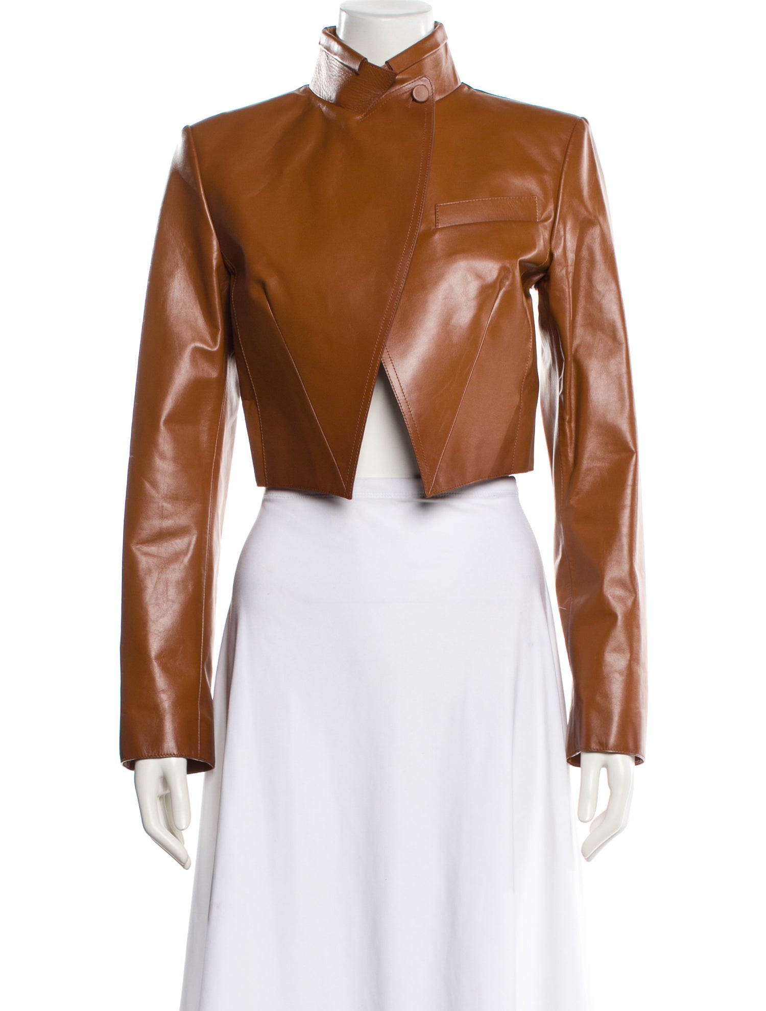 Fendi Calf Leather Biker Jacket