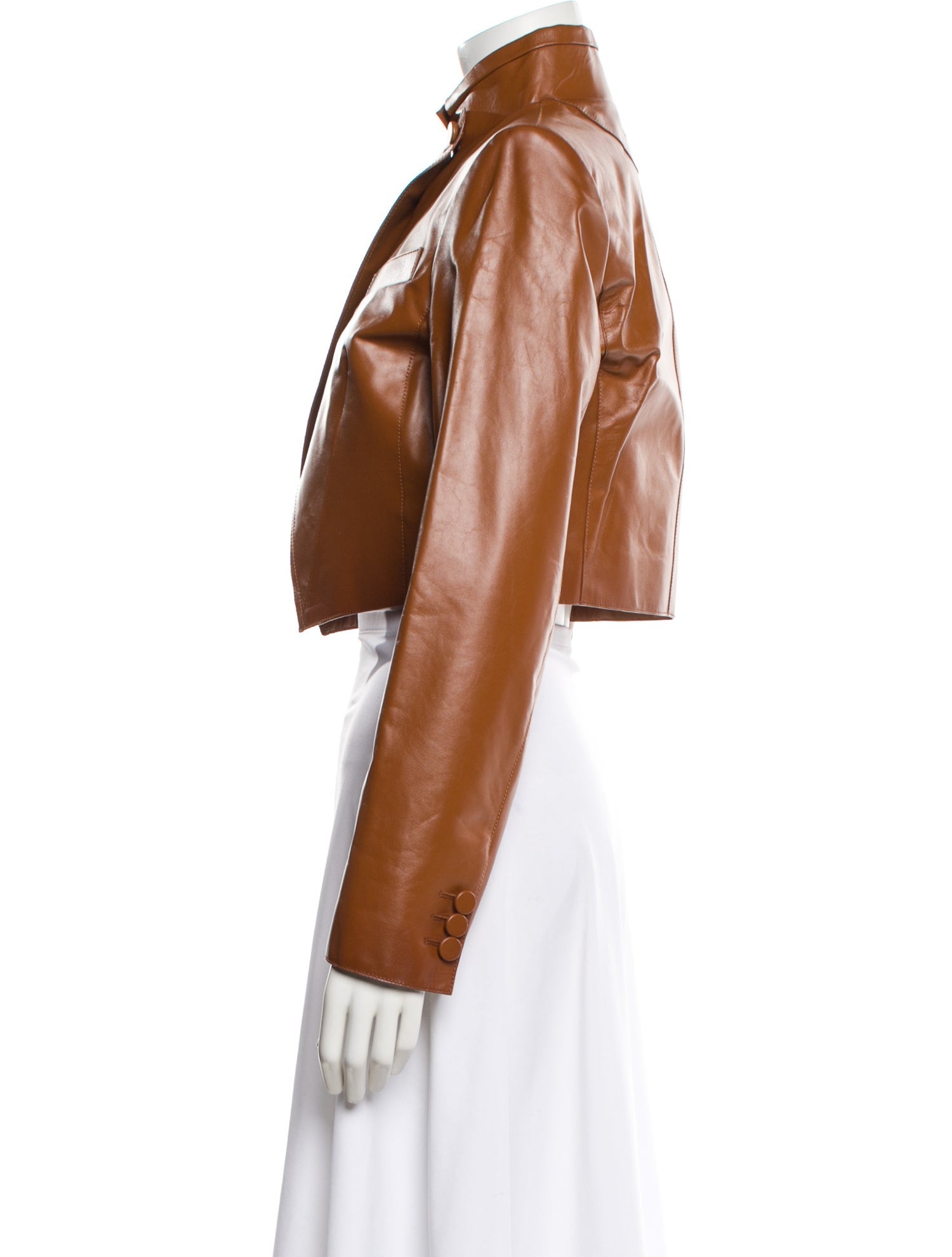 Fendi Calf Leather Biker Jacket