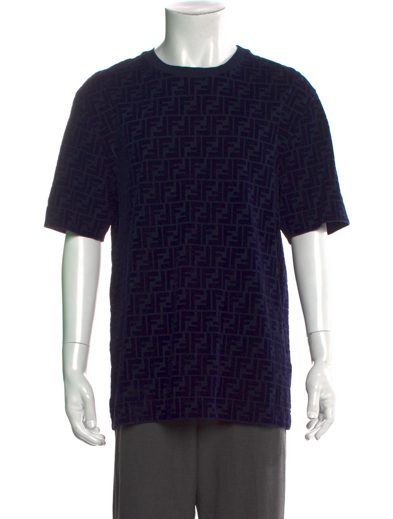 Fendi Zucca FF Logo Crew Neck T-Shirt