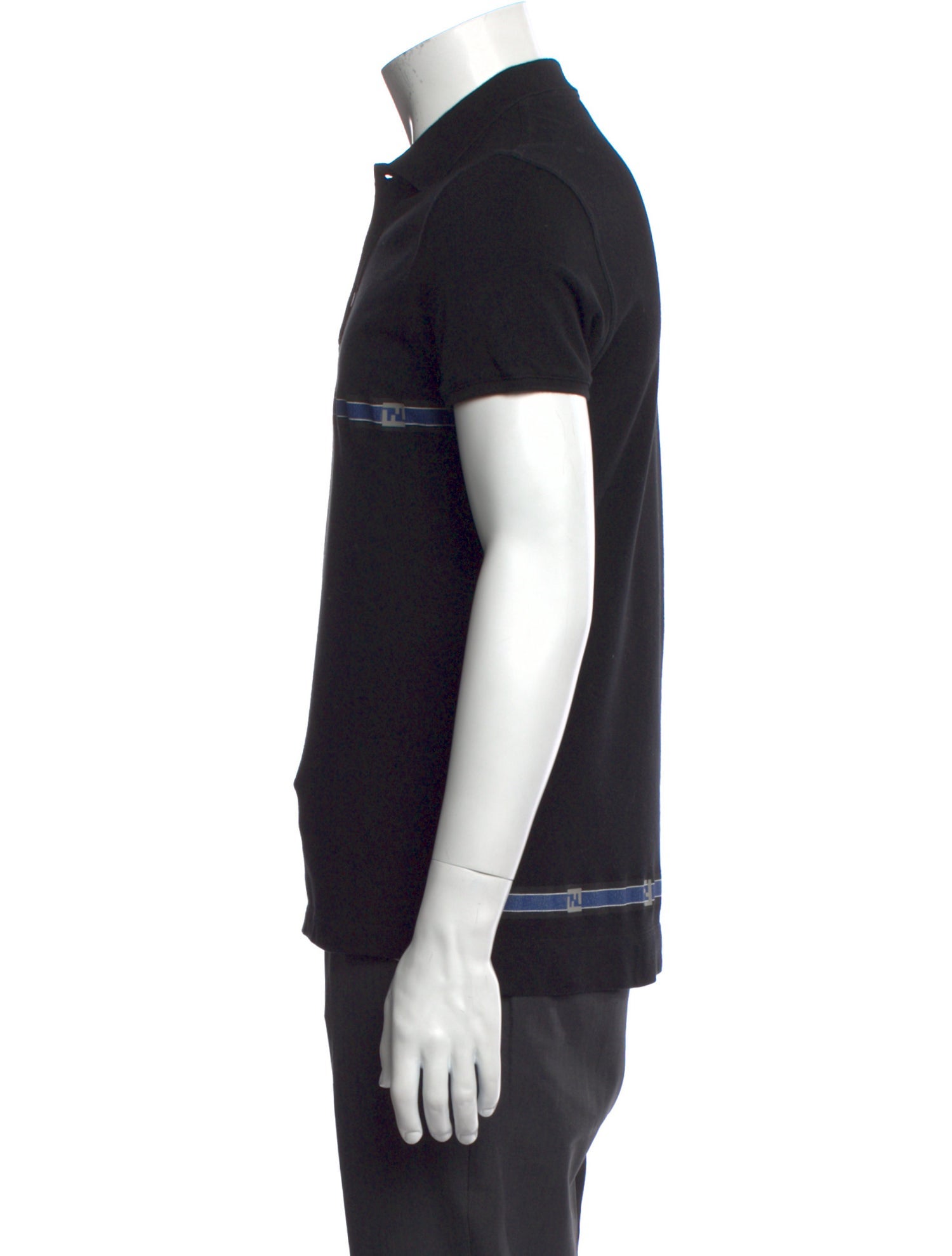 Fendi Graphic Print Collar Polo Shirt