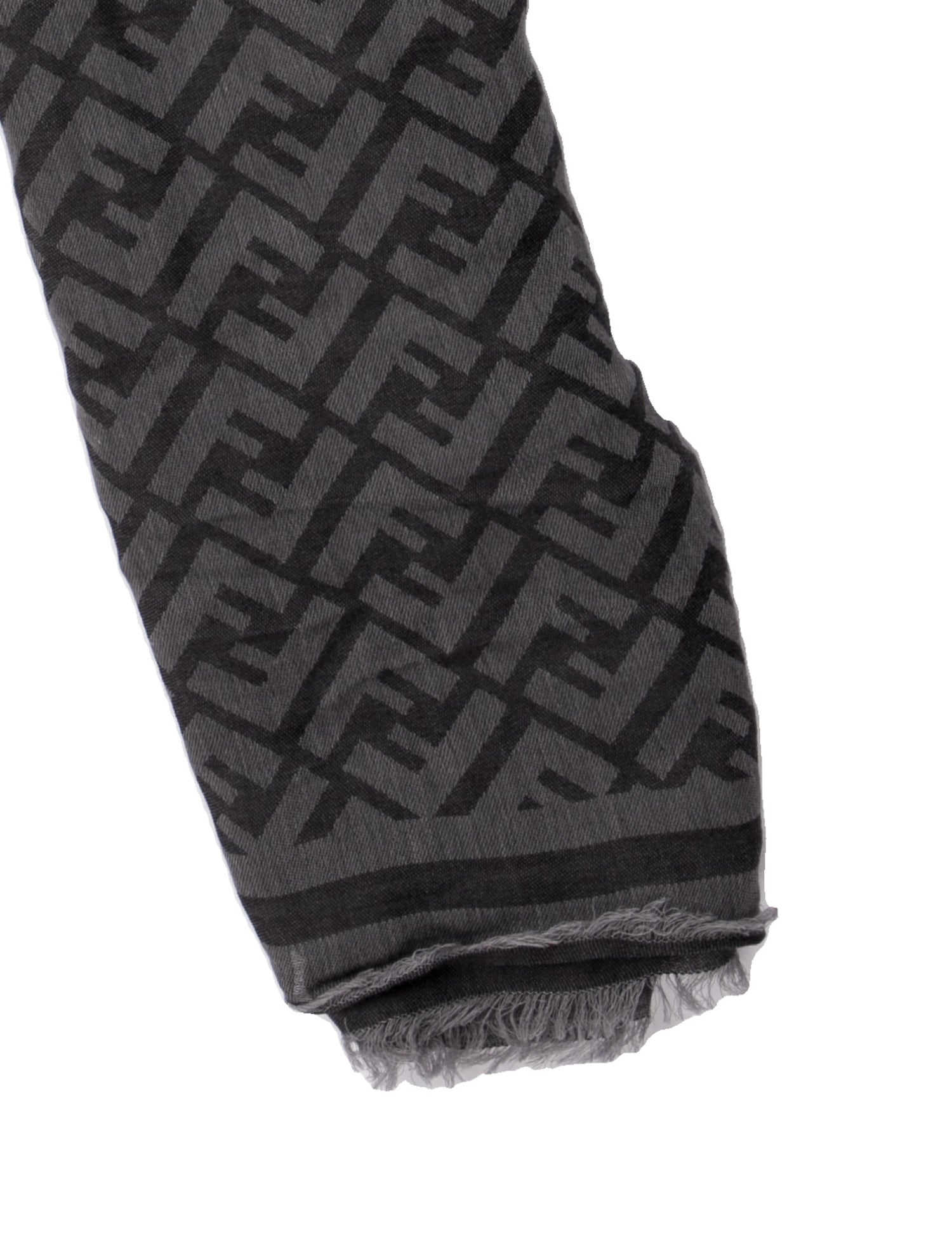 Fendi Leather Printed Scarf w/ Tags