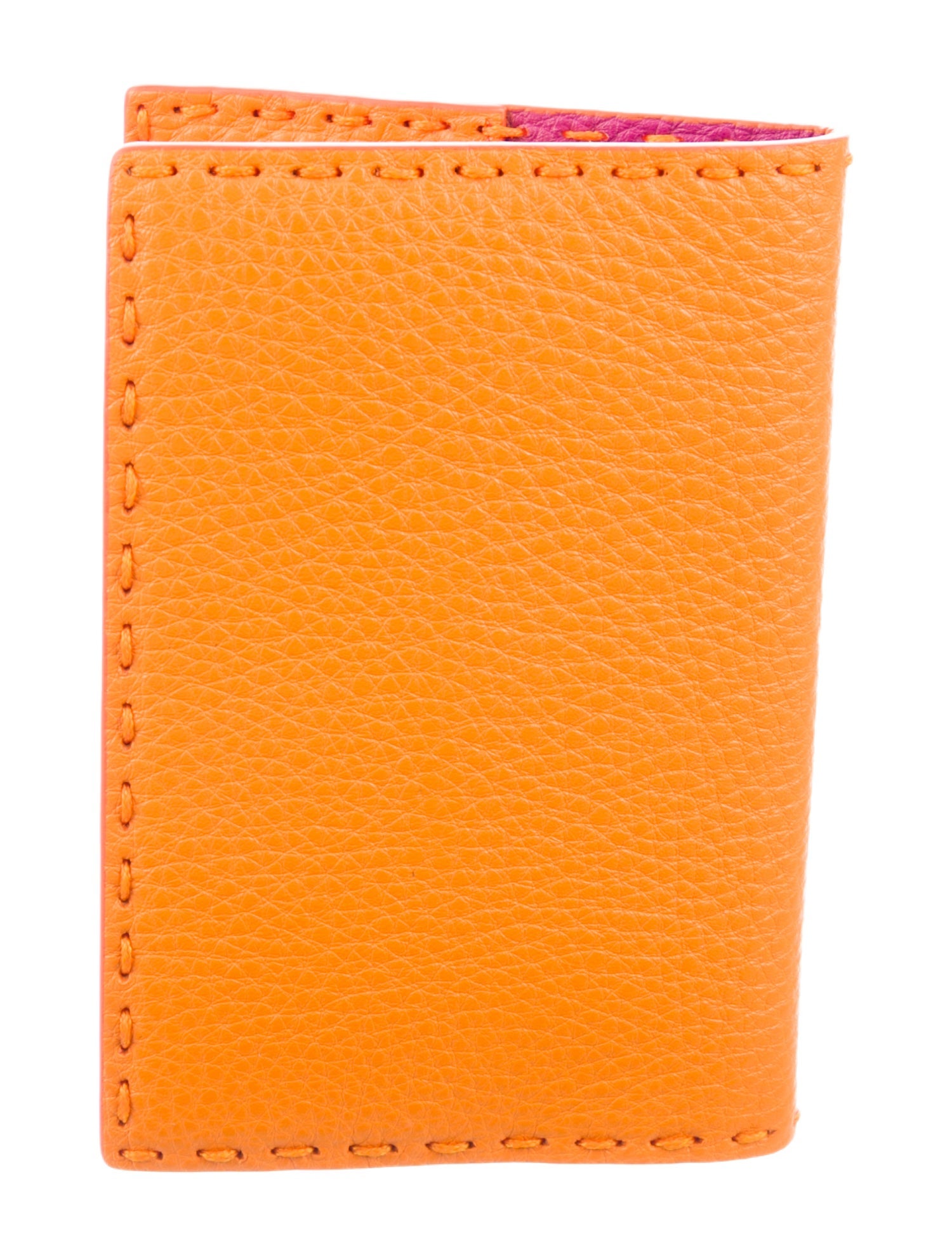 Fendi Leather Clementine Passport Holder