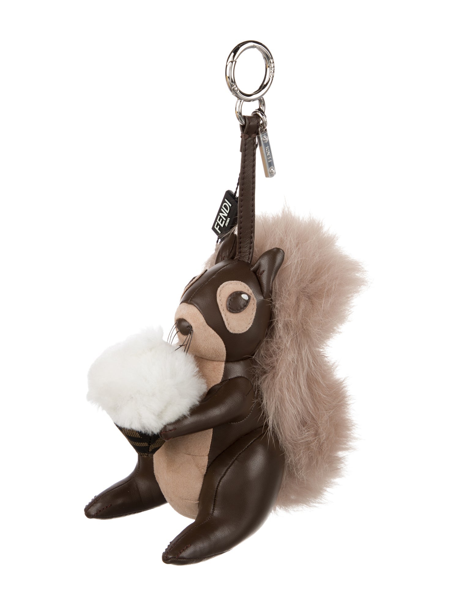 Fendi Squirrel Bag Charm w/Tags