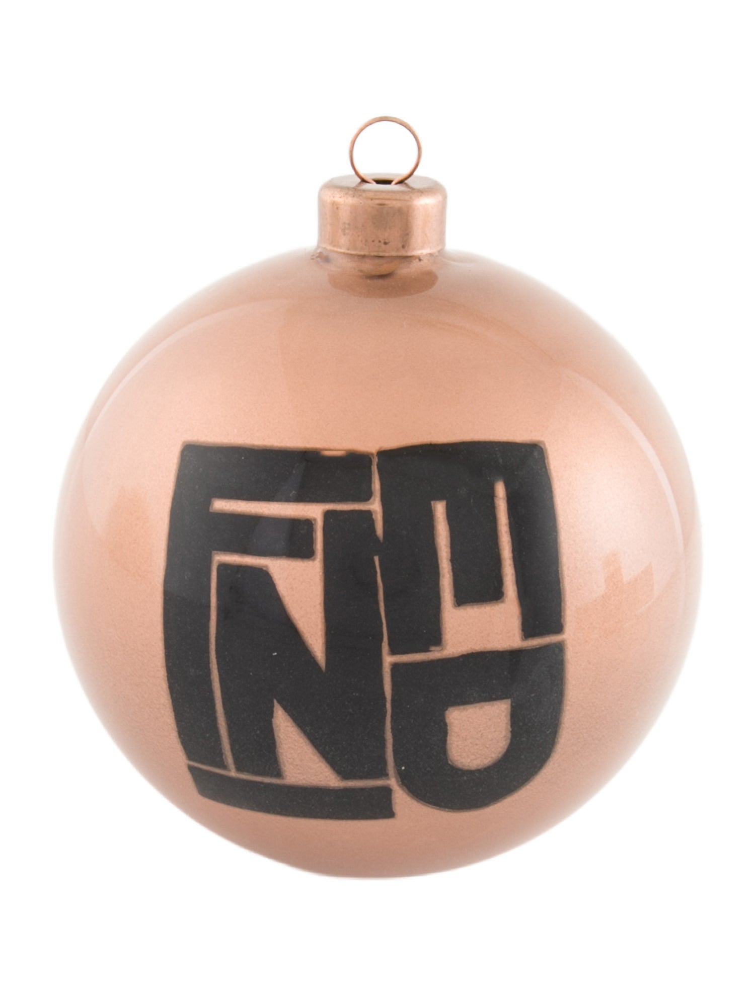 Fendi Set of 4 Glass Christmas Ornaments