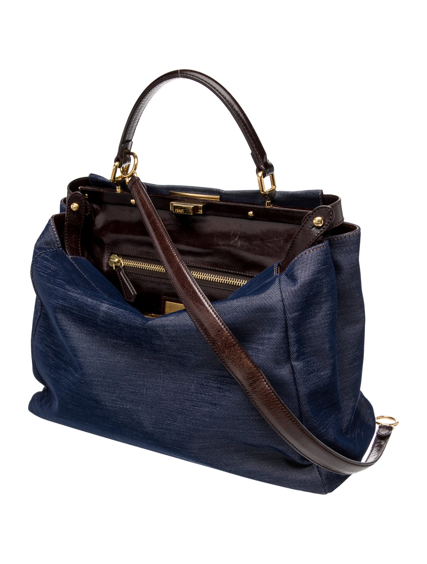 Fendi Denim Peekaboo Large