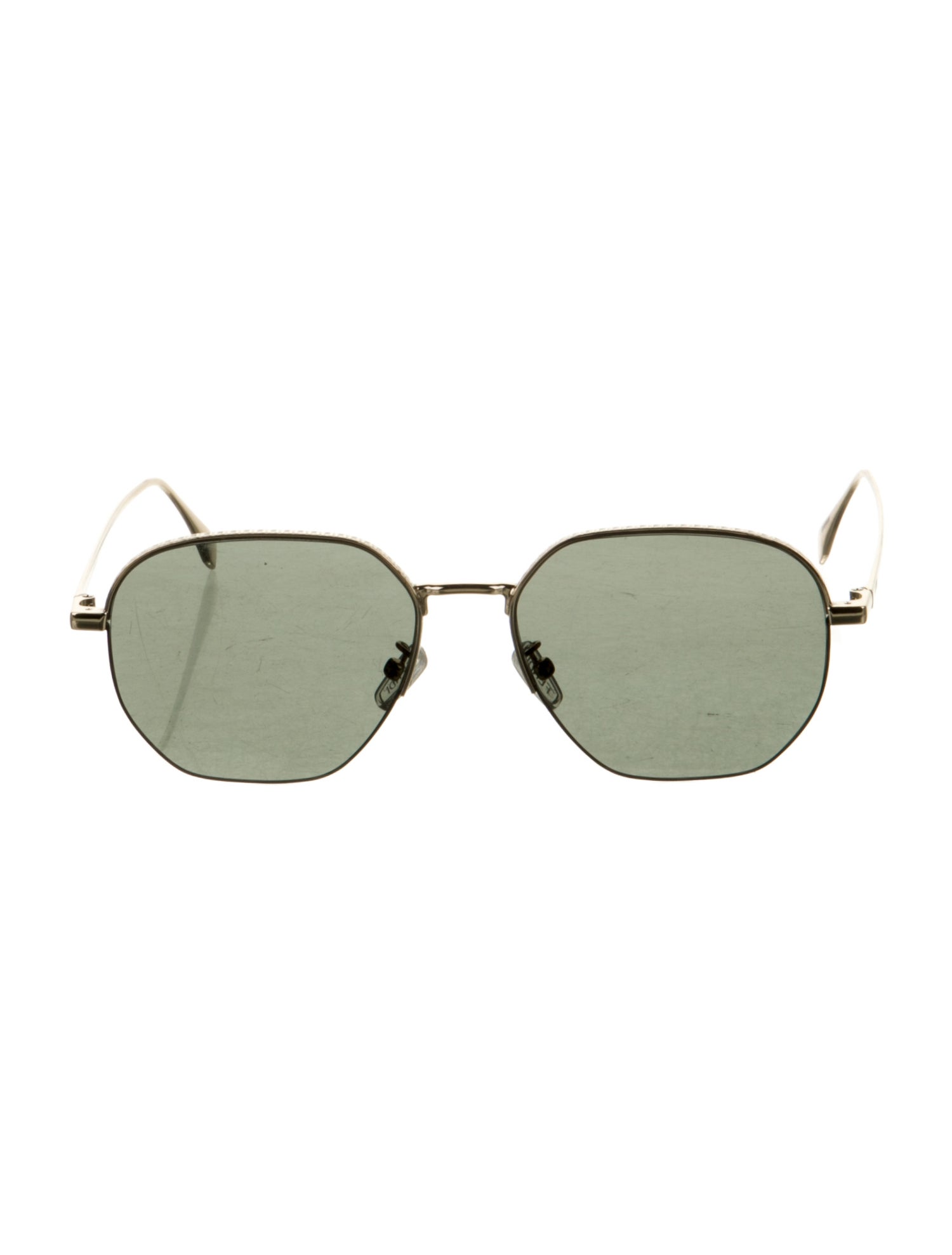 Fendi Zucca FF Logo Aviator Sunglasses